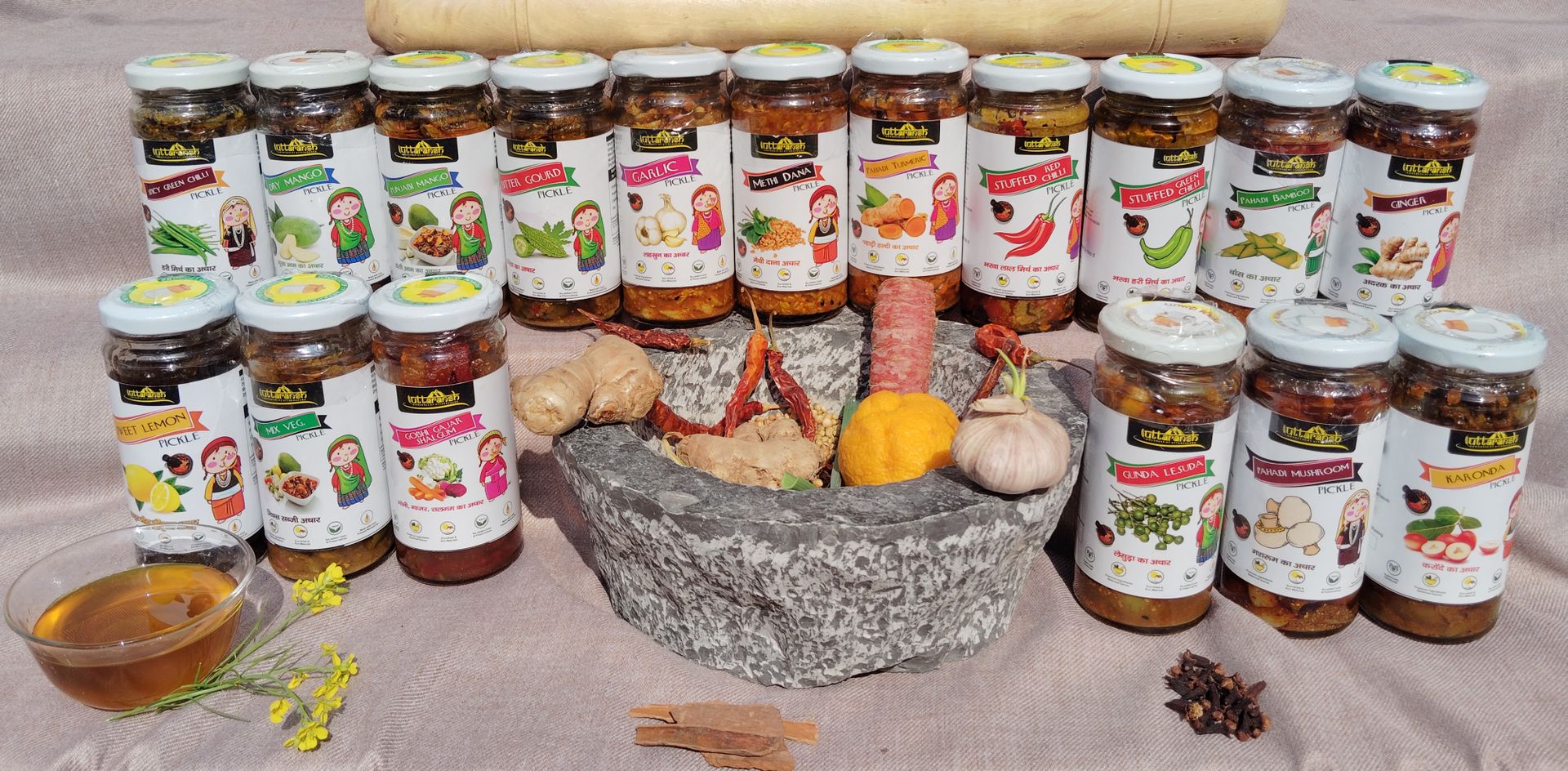 Uttaransh Pahadi Turmeric Pickle 250gm