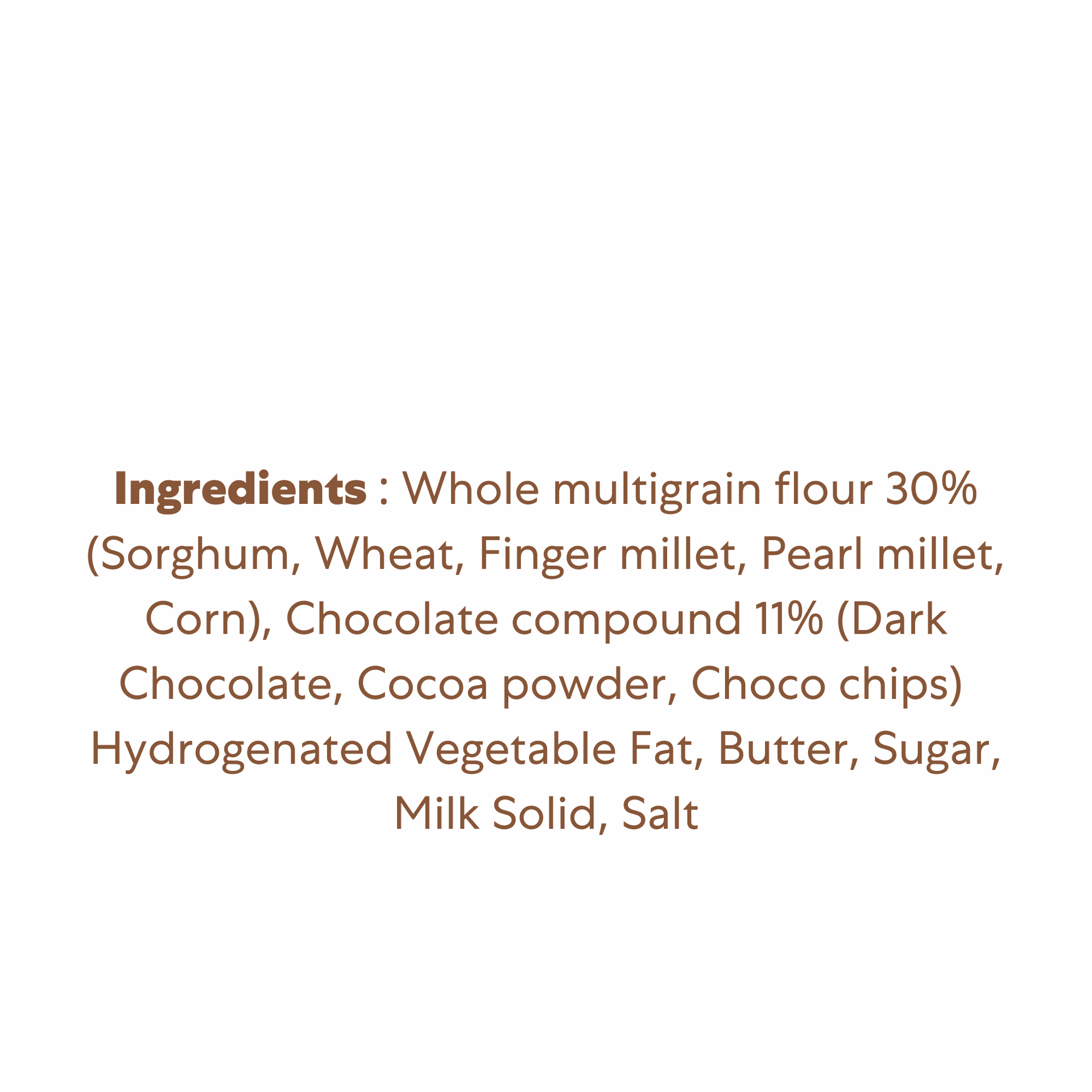 Feedsco Chocochips Millet Cookies 75gm Pack of 5 - Tasty & Healthy Snack with Natural Sweetness - Best Healthy Cookies for Kids & Adults