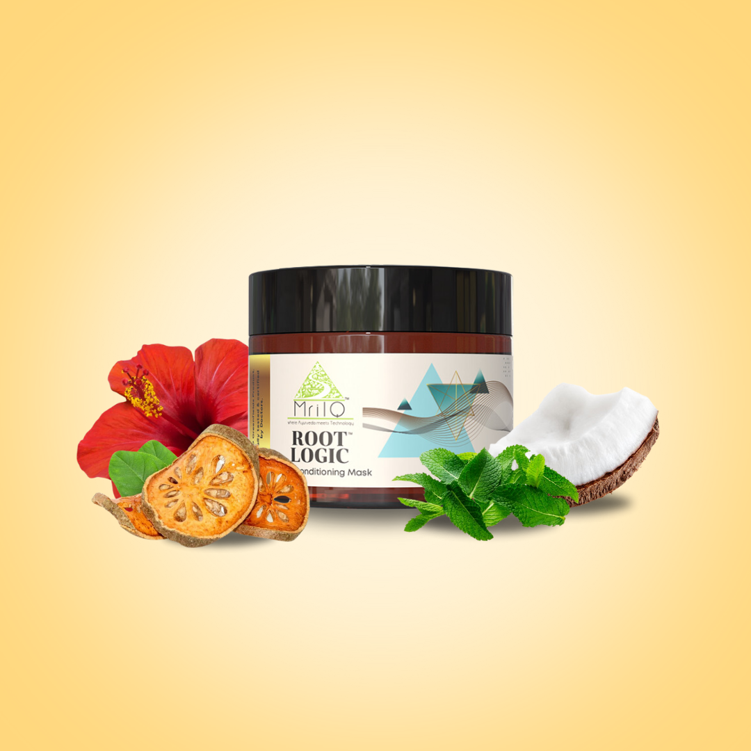 MrilQ Root Logic | Hair Mask | Controls Dry Dandruff | Control Hair fall | Soothes irritated scalp