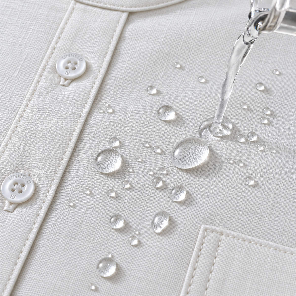 UNHELD Men Hemp Full Sleeve Water Repellent Odor Control Short Kurta