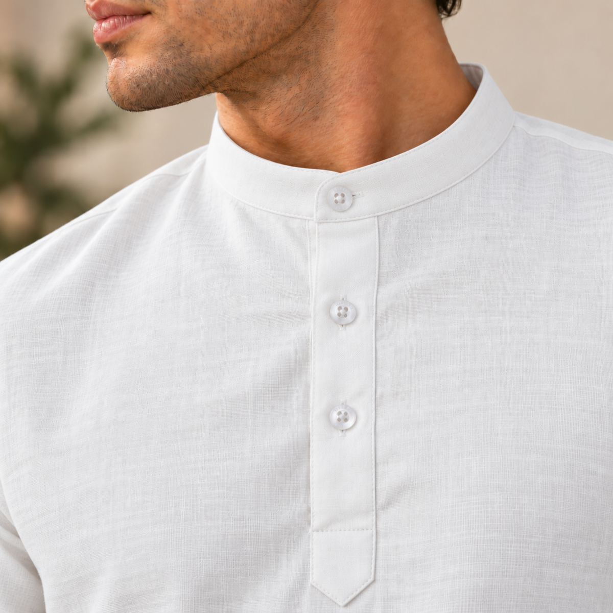 UNHELD Men Hemp Half Sleeve Water Repellent Odor Control Short Kurta