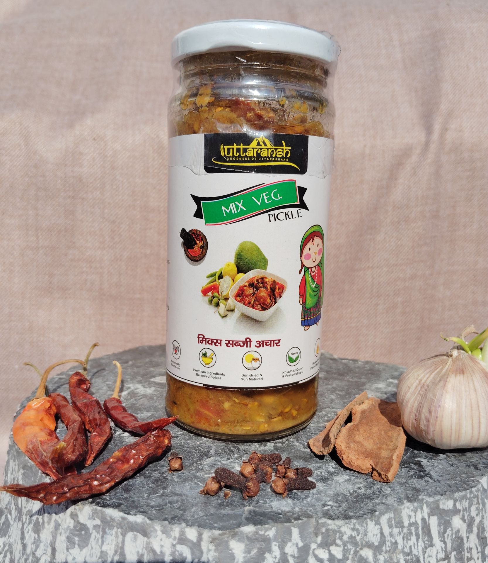 Uttaransh Homemade Mix Veg Pickle 250gm