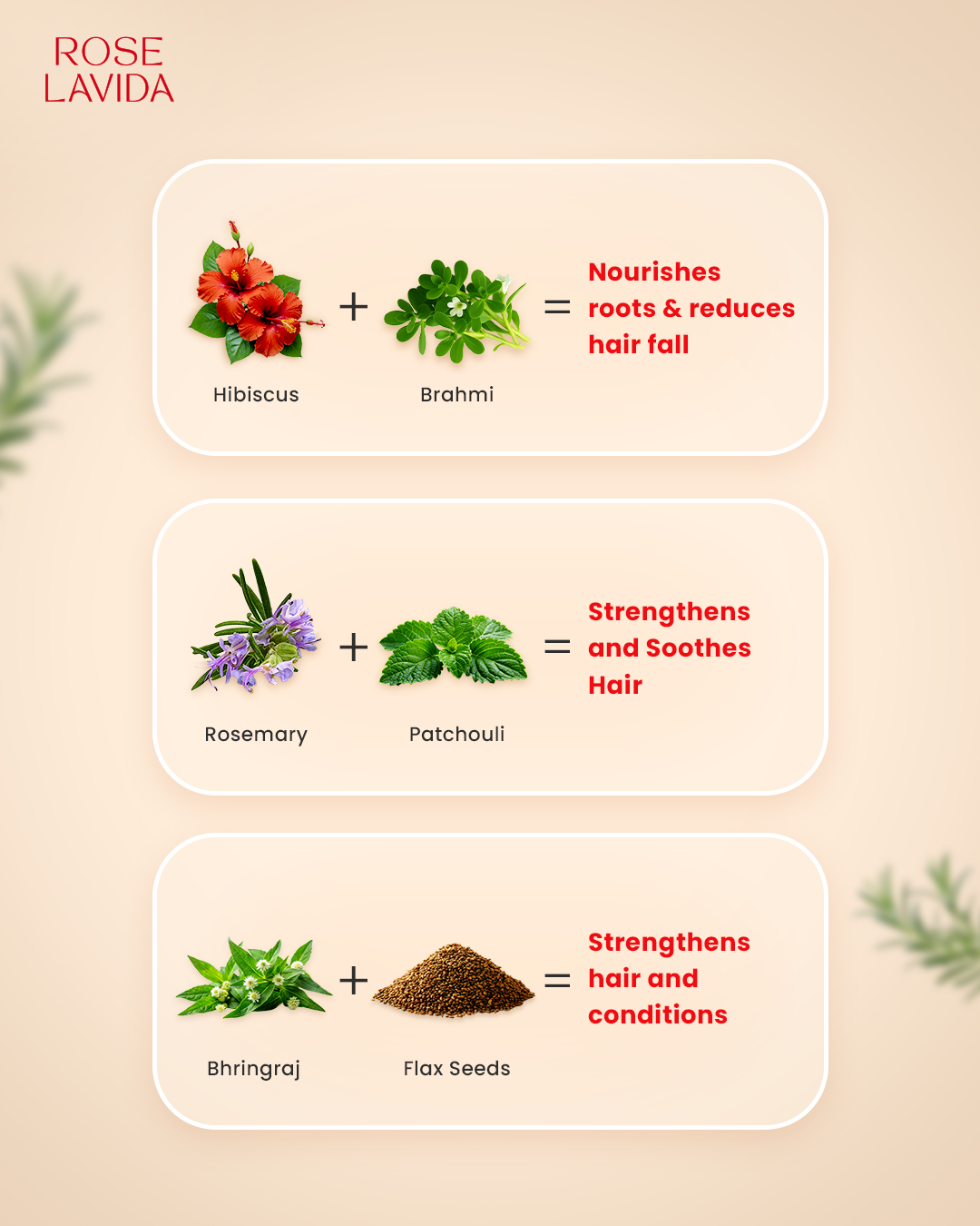 Rose Lavida Ayurvedic Rosemary Strength & Shine 2-in-1 Shampoo + Conditioner For Hairfall Control | With 5 Plant Herbs | For All Hair Types