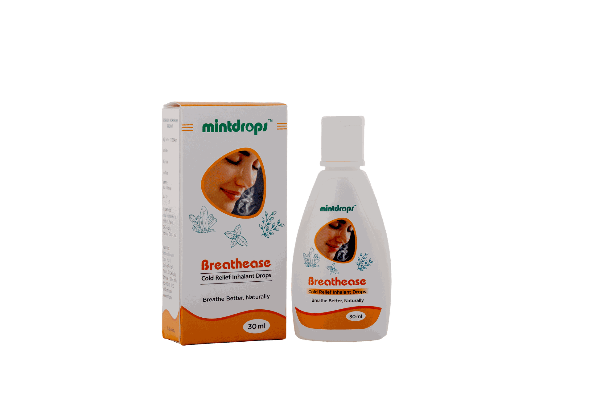 Mintdrop Breathease Cold Relief Inhalant Drops