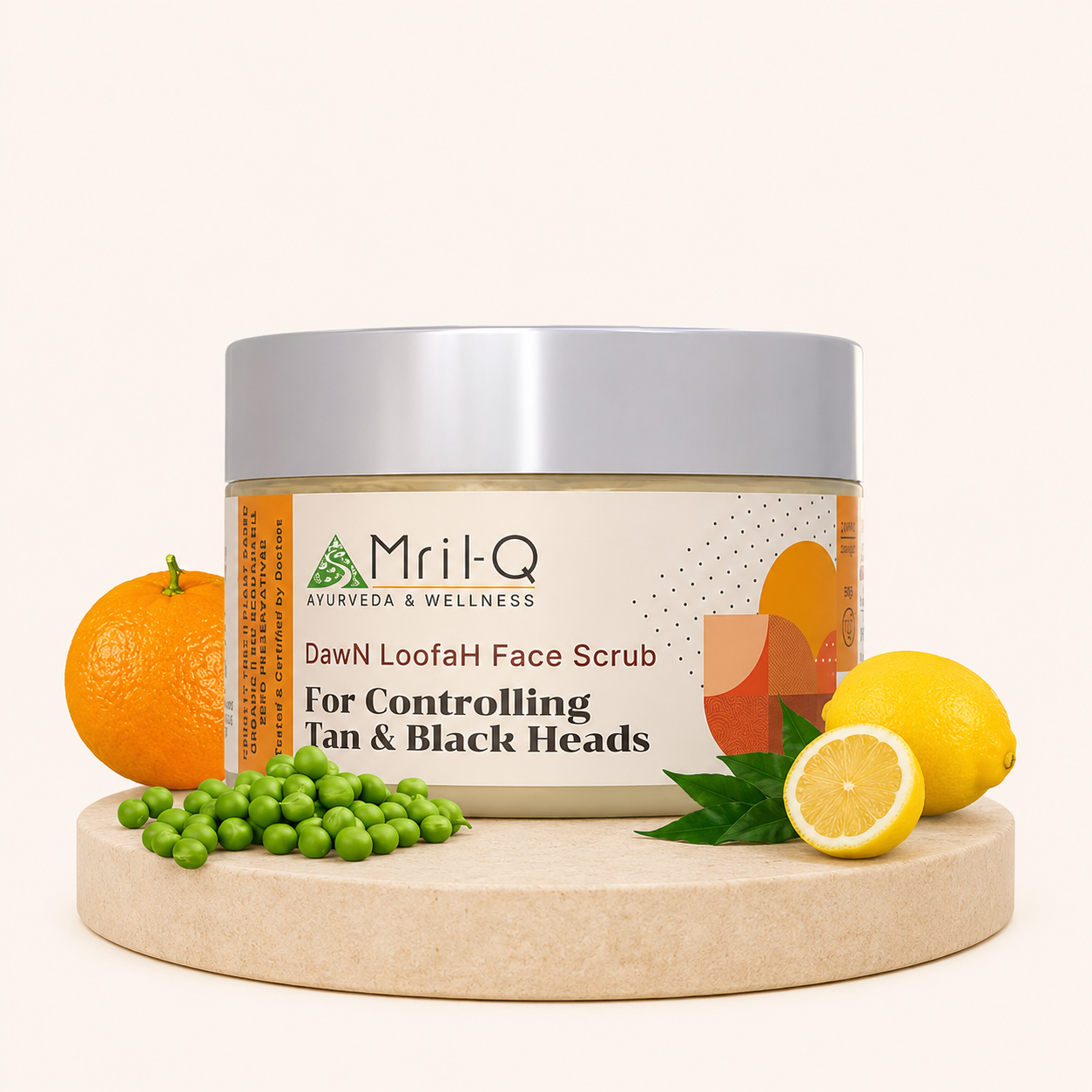 MrilQ Dawn Face Loofah | Exfoliator & Scrub | De- Tan | Blackhead Removal | Whitehead Removal | All skin types