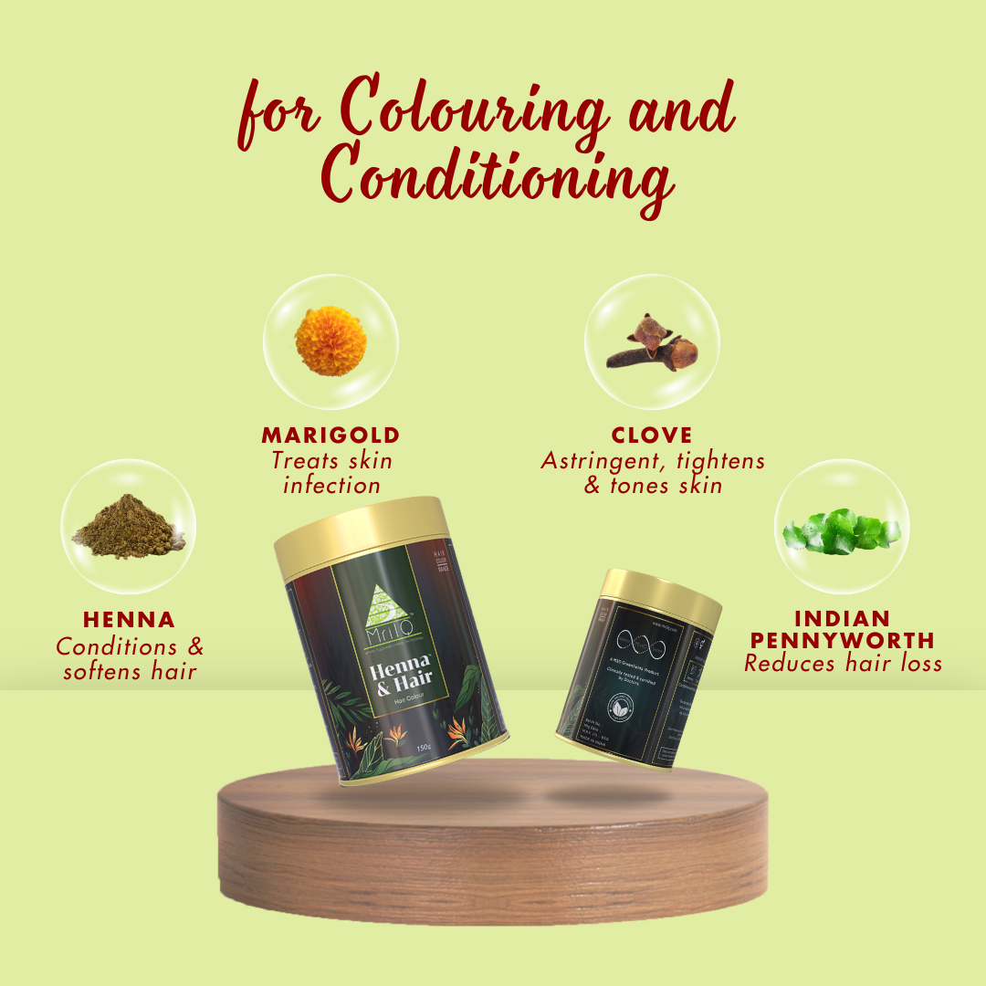 MrilQ Henna & Hair | Hair colour | Natural Red or Brown Colour