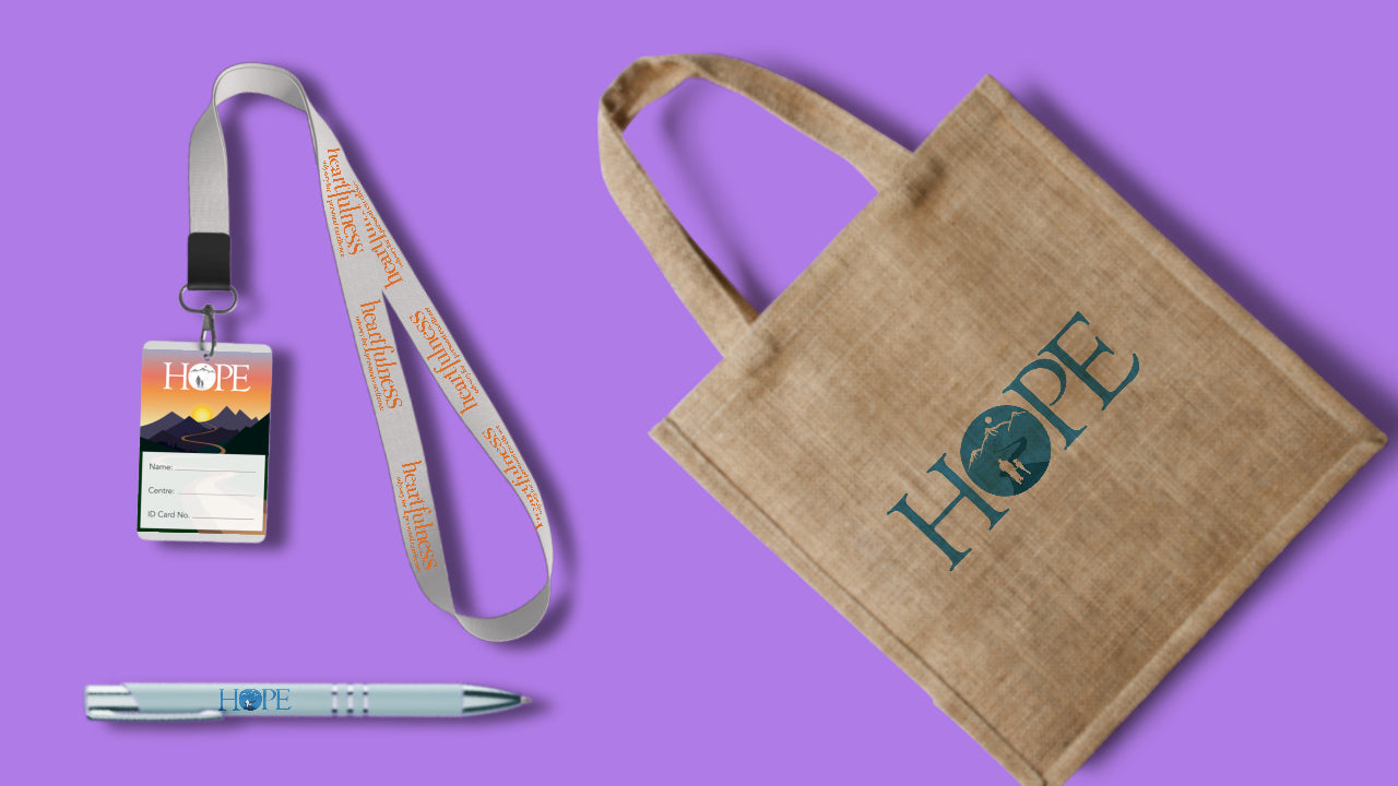 HOPE Workbook + Program Stationary materials ( Pen , ID card, ID Card tag, jute bag & bookmark)