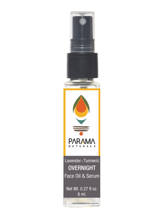 Parama Naturals Lavender-Turmeric Overnight Face Oil & Serum, 8ml