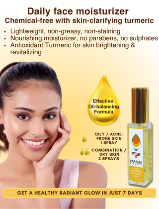 Parama Naturals Turmeric All day Lite Face Oil, 30ml.