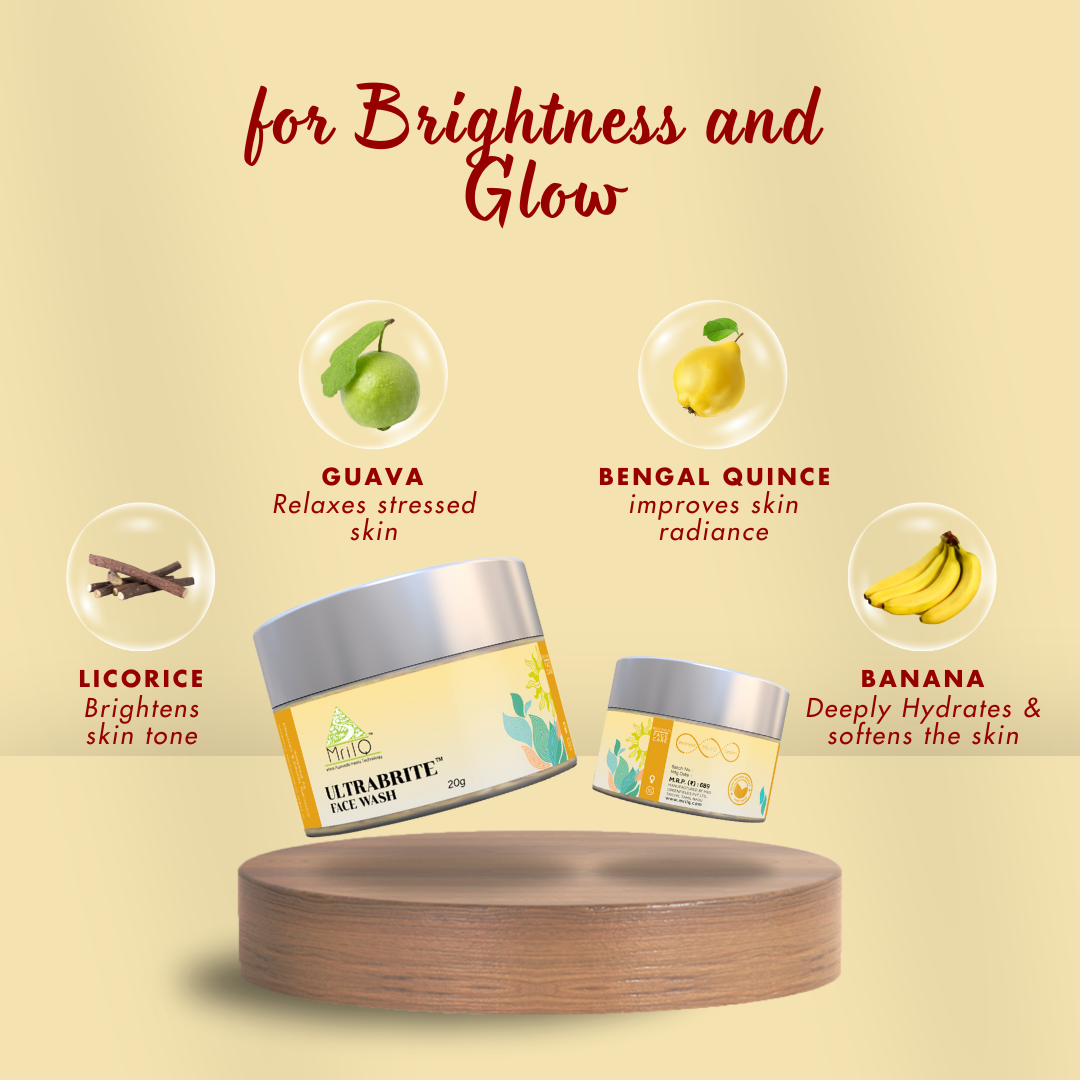 MrilQ Ultra Brite Face Wash | Brightening Vitamin C enriched | Daily Use | Normal , Mature, Dry, Combination Skin