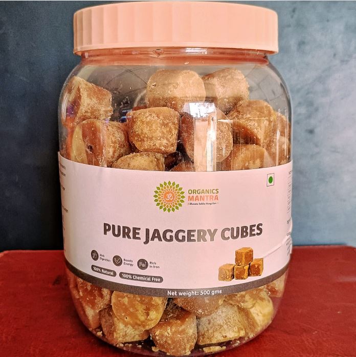 Organic's Mantra Jaggery Cubes - 500gms
