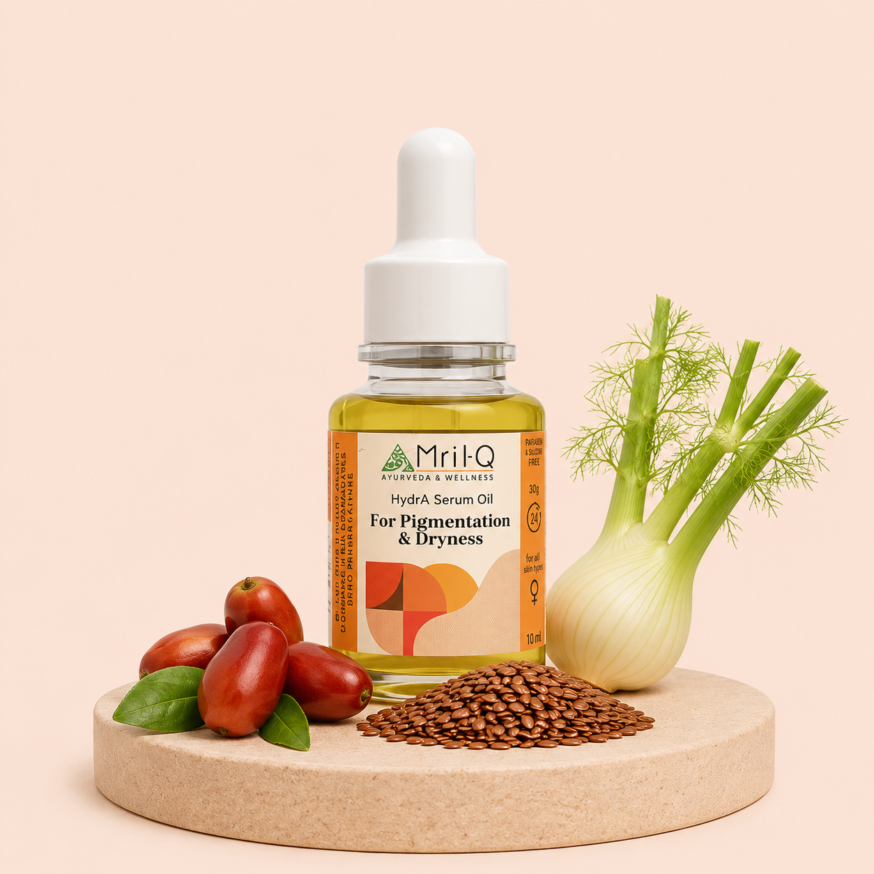 MrilQ Hydra Face Serum Oil| 12 hours Hydration & Glow | Daily Use | Normal, Dry, Combination & Matured skin
