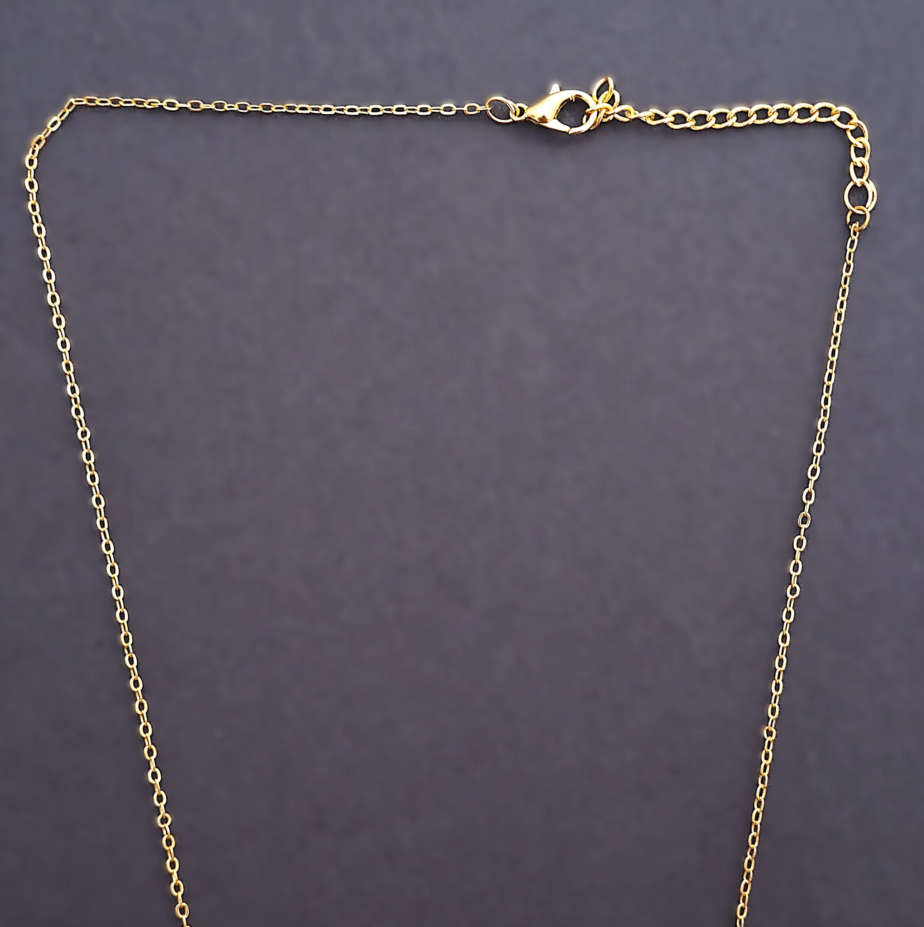 BeYoou.Bling Anti-Tarnish Waterproof Stainless Steel Minimalist Curved Bar Necklace for Women
