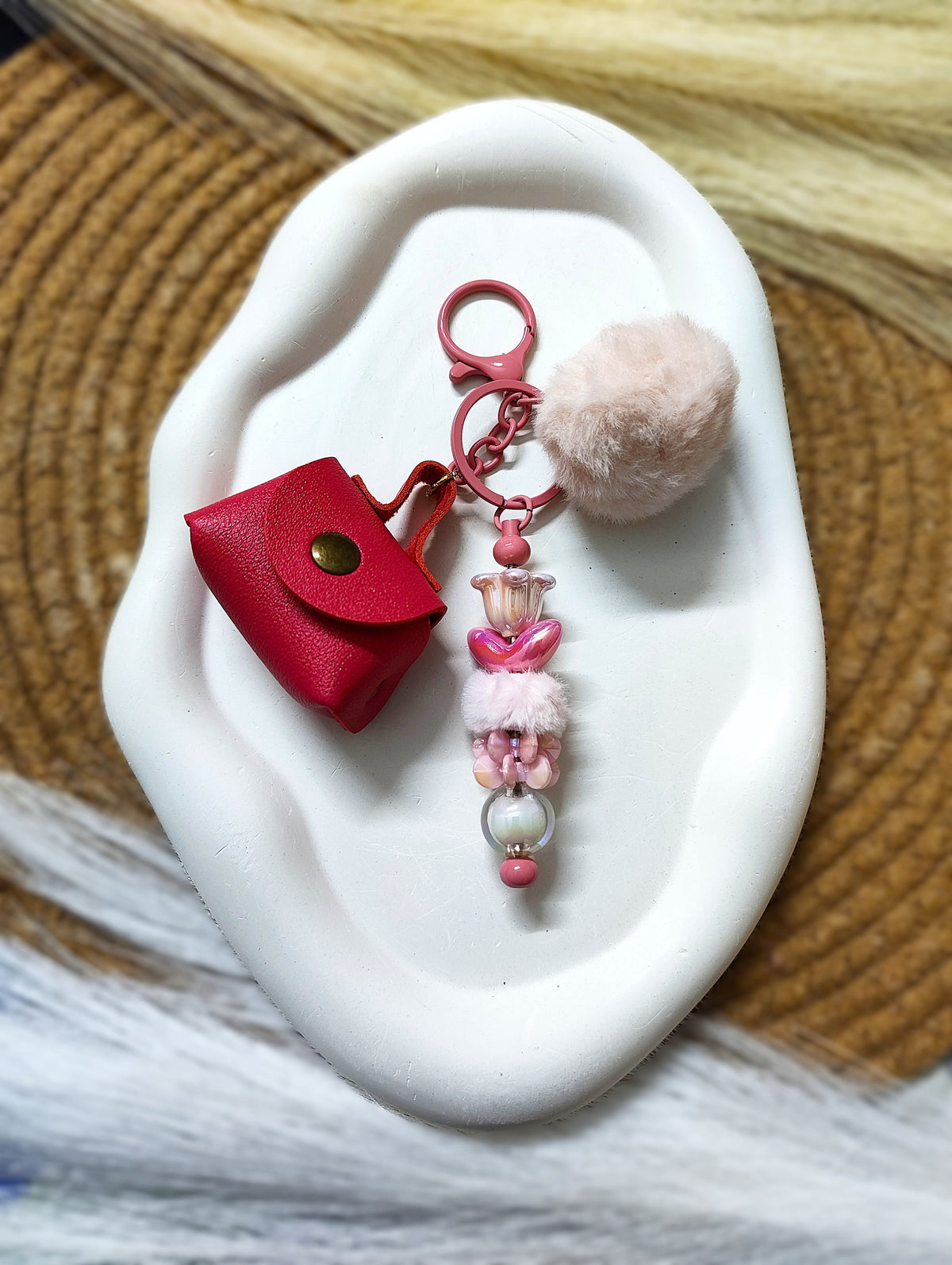 BeYoou.Bling Handcrafted Chic Mini Handbag/coin purse Keychain & Bag Charm