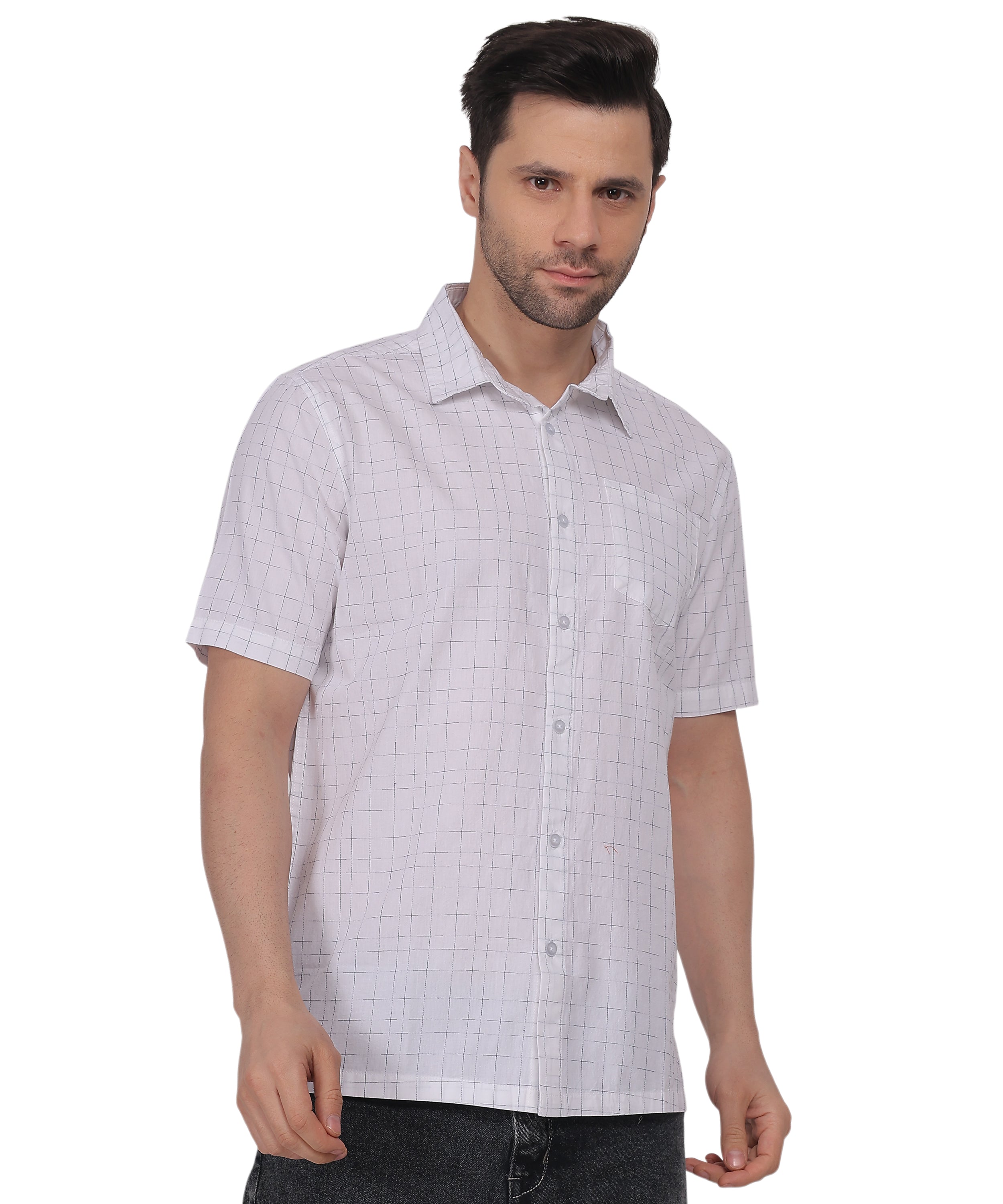 Higate Unique White Dobby Shirt