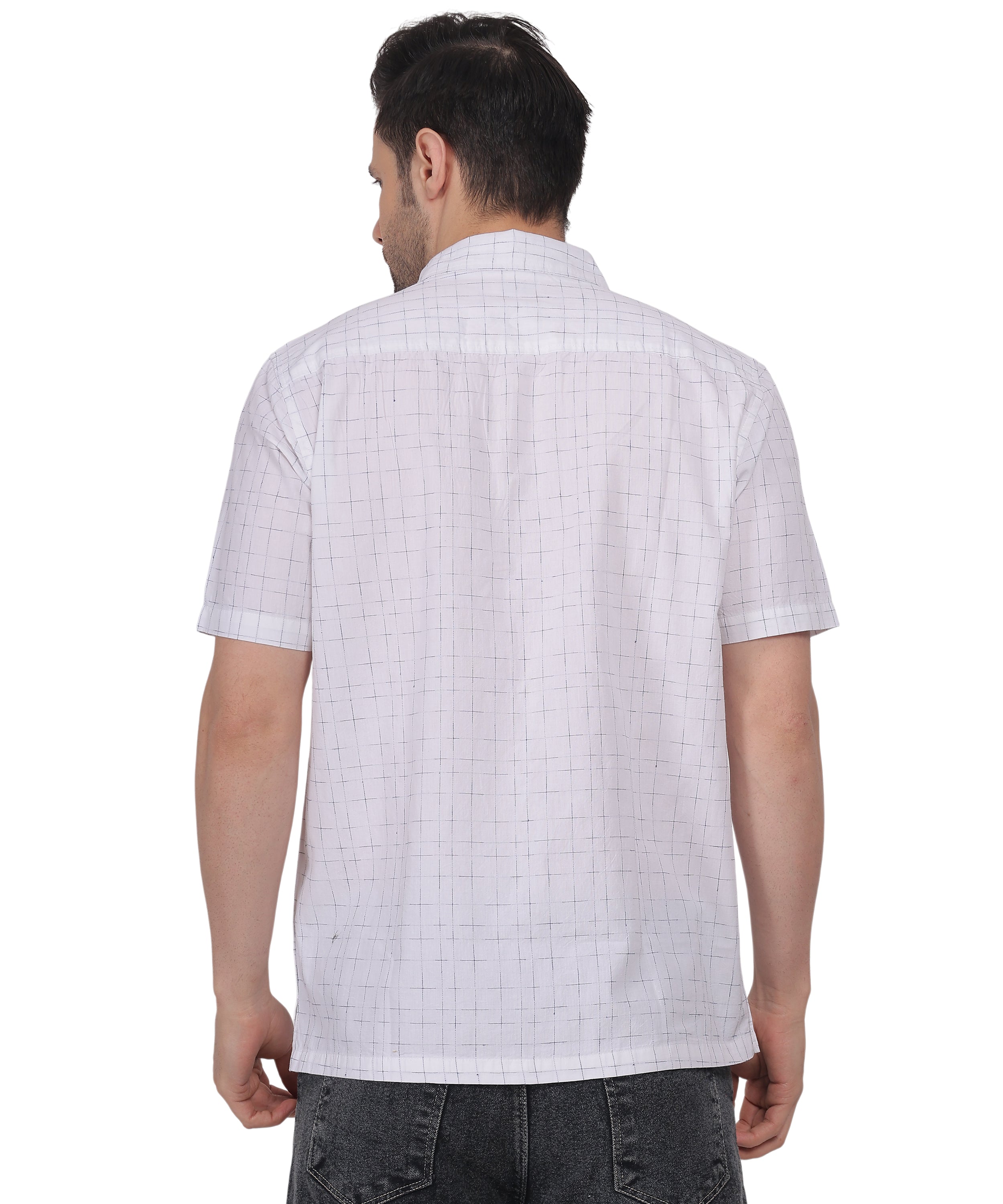 Higate Unique White Dobby Shirt