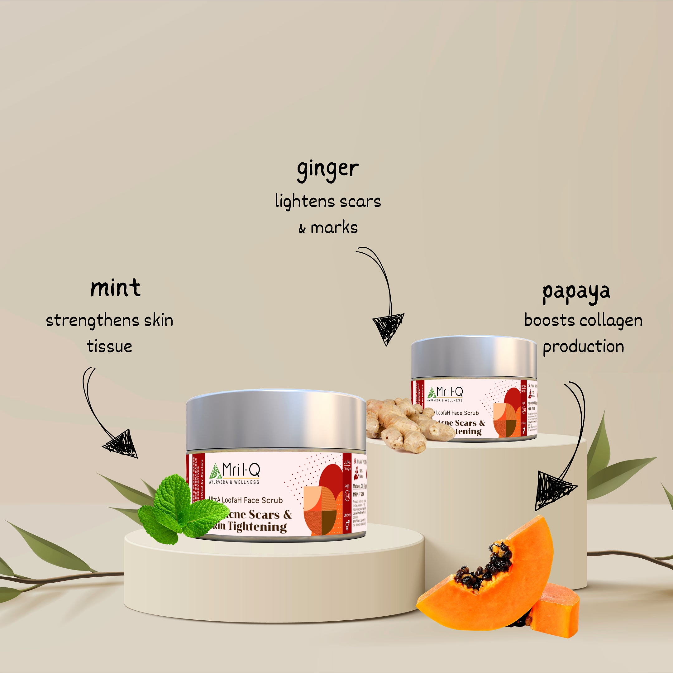 MrilQ Ultralite Face Pack | Anti Ageing | Age spots and Blemish Reduction | Mature Skin