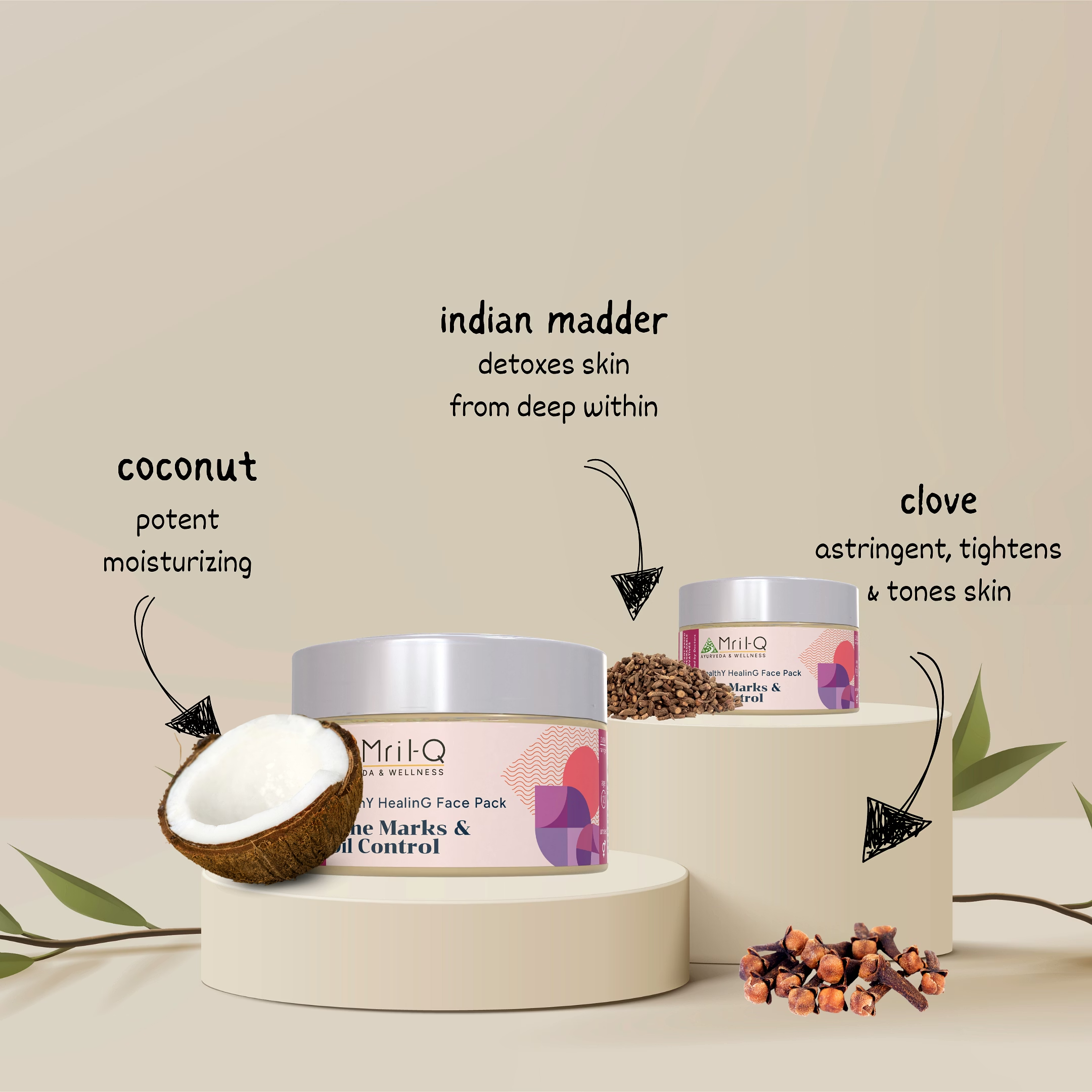MrilQ Healthy Healing Pack | Acne, Marks, Pigmentation & Oil Control | Sensitive, Oily & Combination Skin