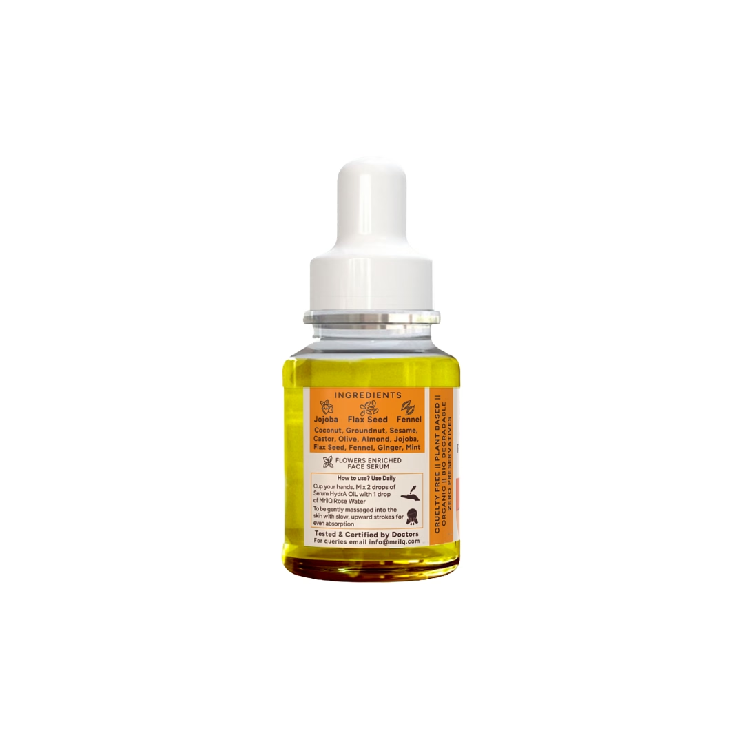 MrilQ Hydra Face Serum Oil| 12 hours Hydration & Glow | Daily Use | Normal, Dry, Combination & Matured skin