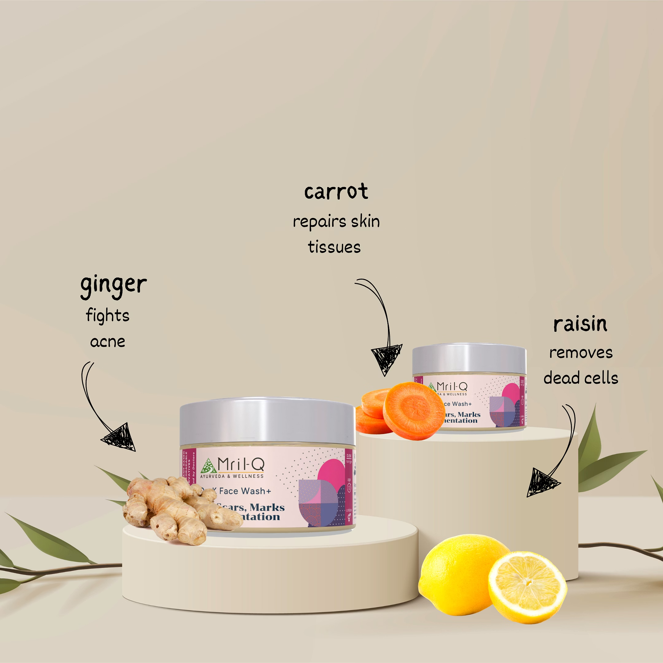 MrilQ Dusk Face Wash Plus | Scars, Marks & Pigmentation | Severe Acne | Oily, Sensitive, Combination Skin