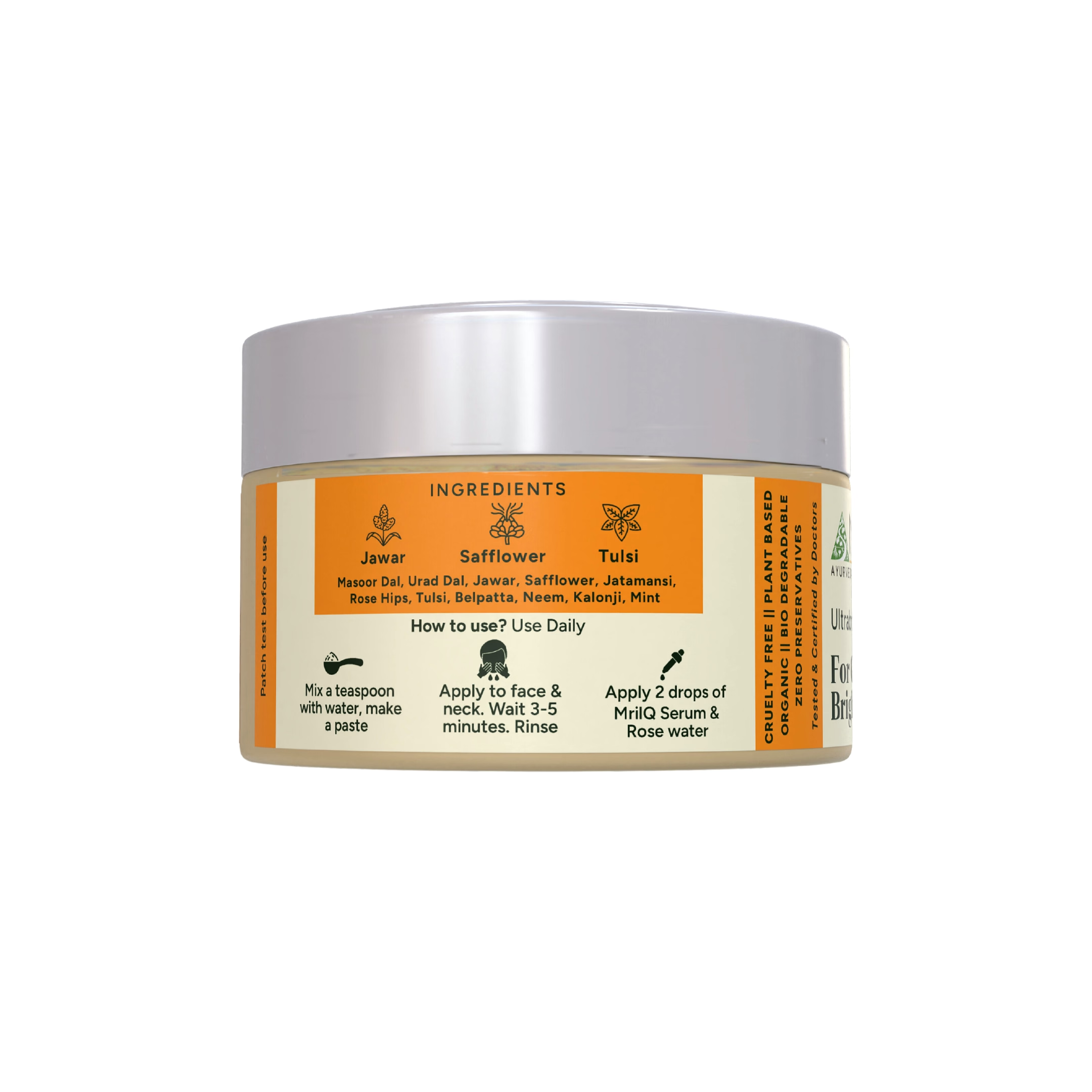 MrilQ Ultra Brite Face Wash | Brightening Vitamin C enriched | Daily Use | Normal , Mature, Dry, Combination Skin