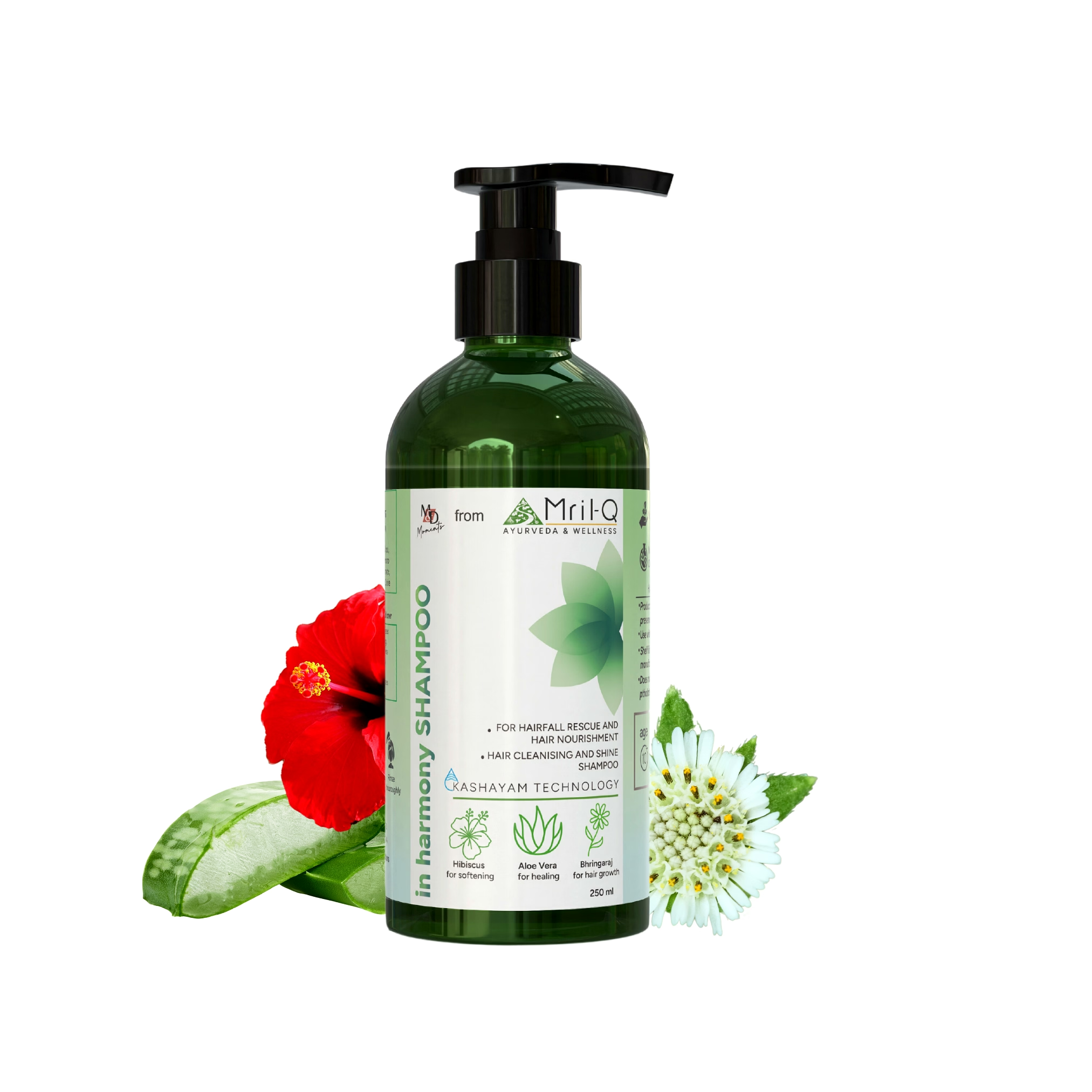 MrilQ In Harmony | Conditioning Shampoo | Hairfall Rescue | Hair Nourishment | Sulphate, Paraben & SLS Free