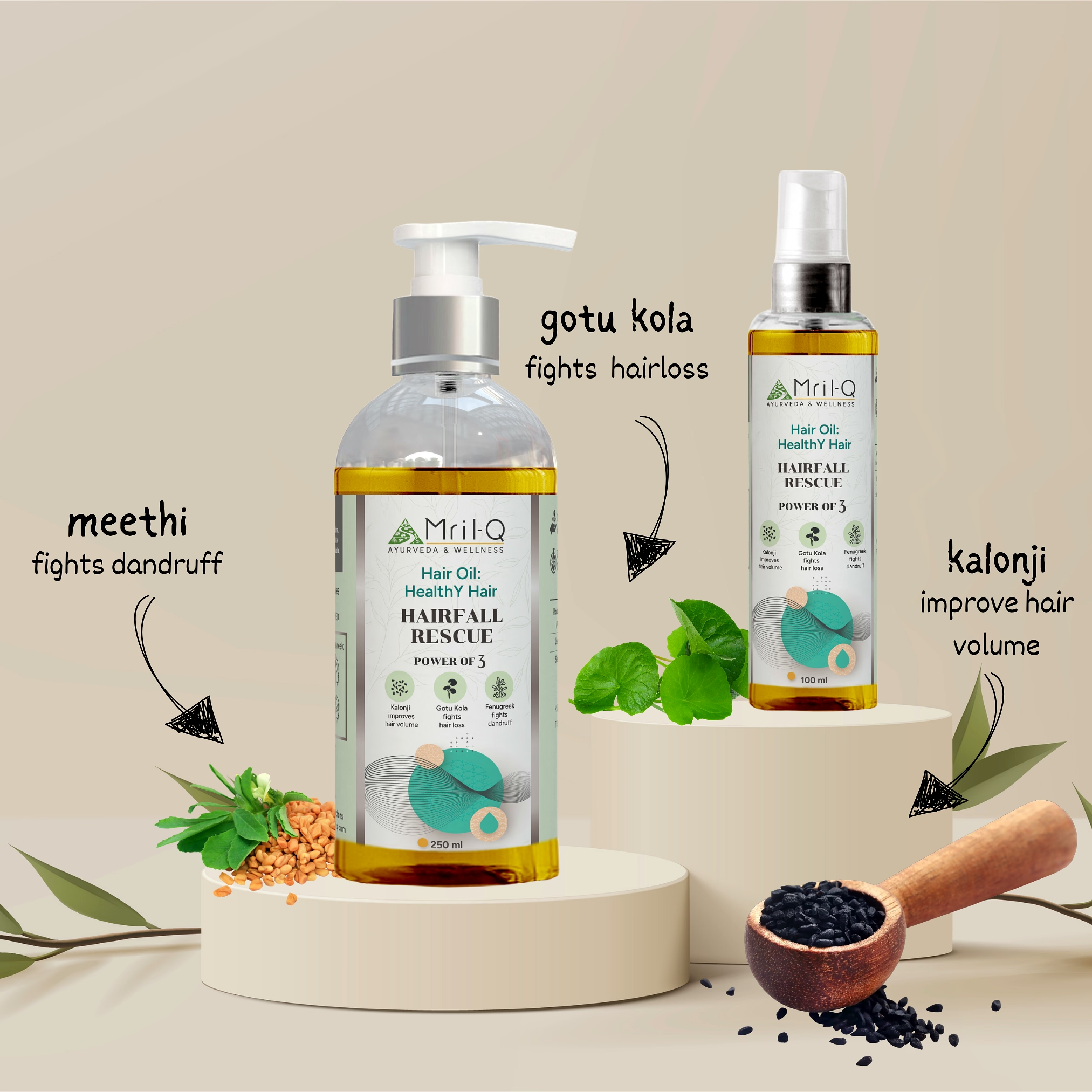 MrilQ Healthy Hair | Hair Oil | Hair Fall Control | Hair Strengthening | Increases Volume