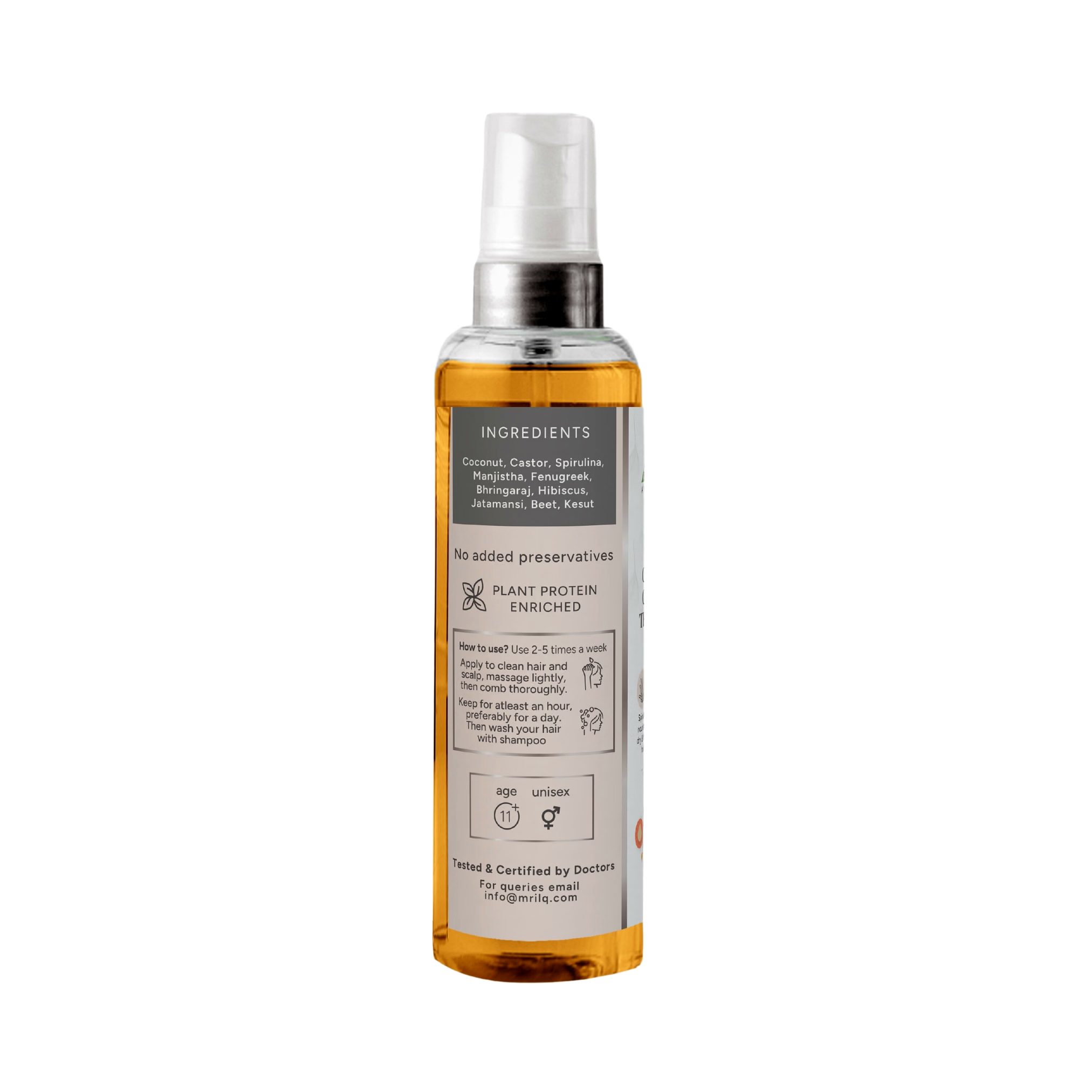 MrilQ Silky Smooth | Hair Oil | Nourishes & Strengthens Hair | Dry frizzy damaged & chemically treated hair