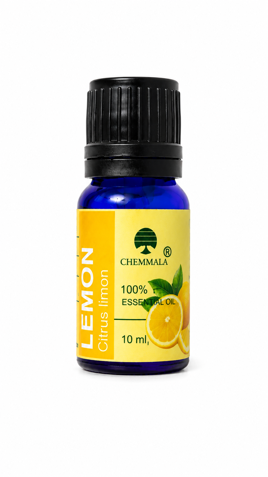 Chemmala 100% Pure Lemon Essential Oil 10ml | Steam Distilled Citrus limon Oil for Aromatherapy, Diffuser, Massage, Skin & Hair Care