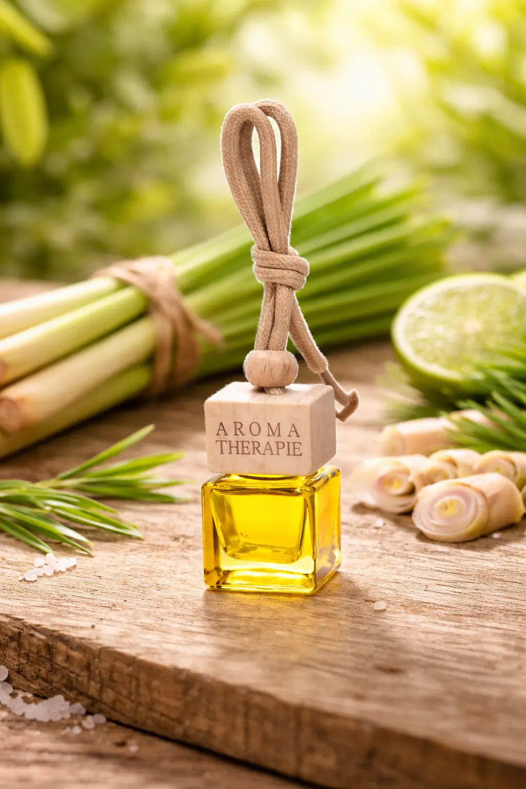 Naturalief Car Freshener â Pure Essential Oil Blend with Wooden Hanging Diffuser Pod