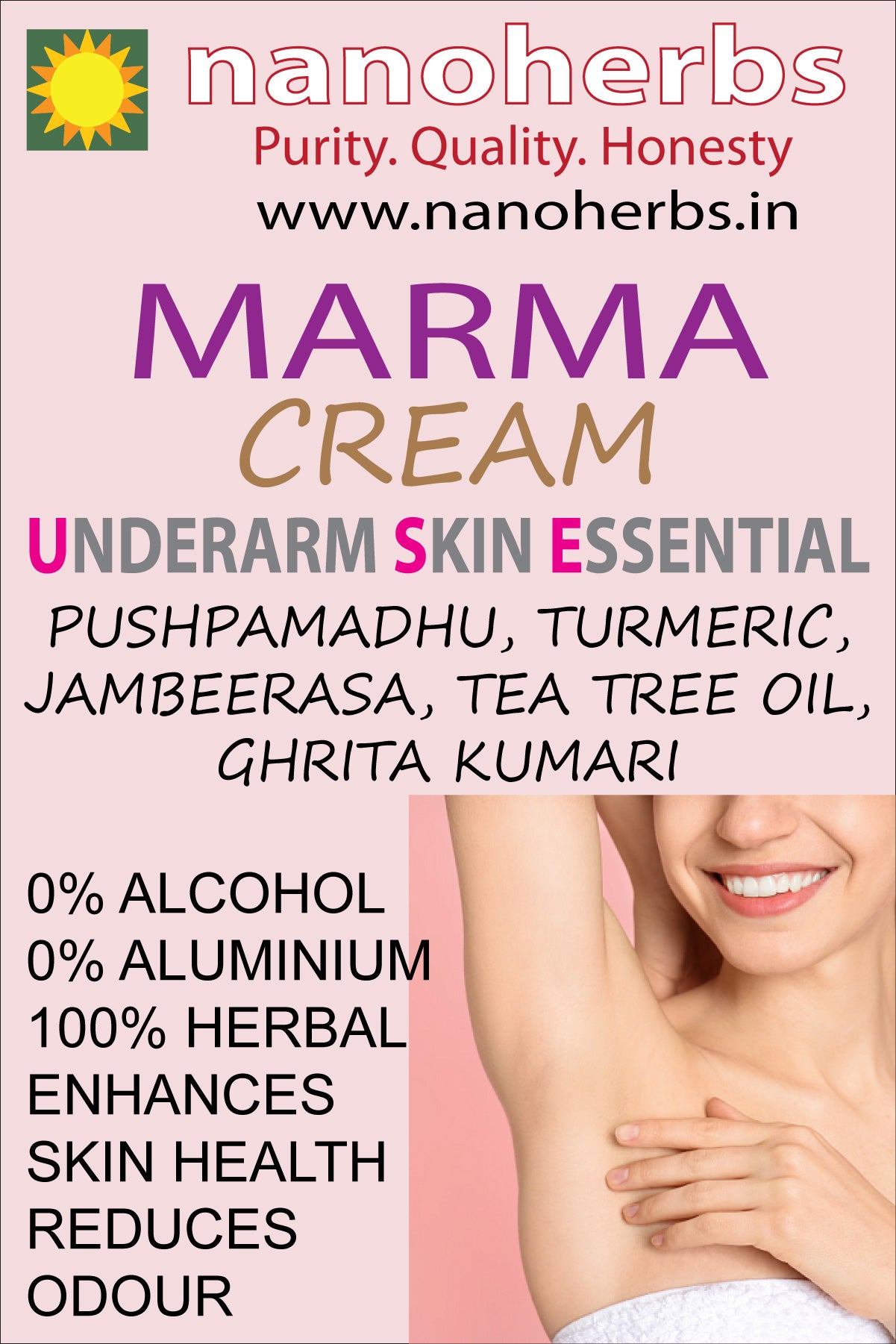 Nanoherbs MARMA Underarm Skin Essential Special Offer Buy 3 Get 1 Free