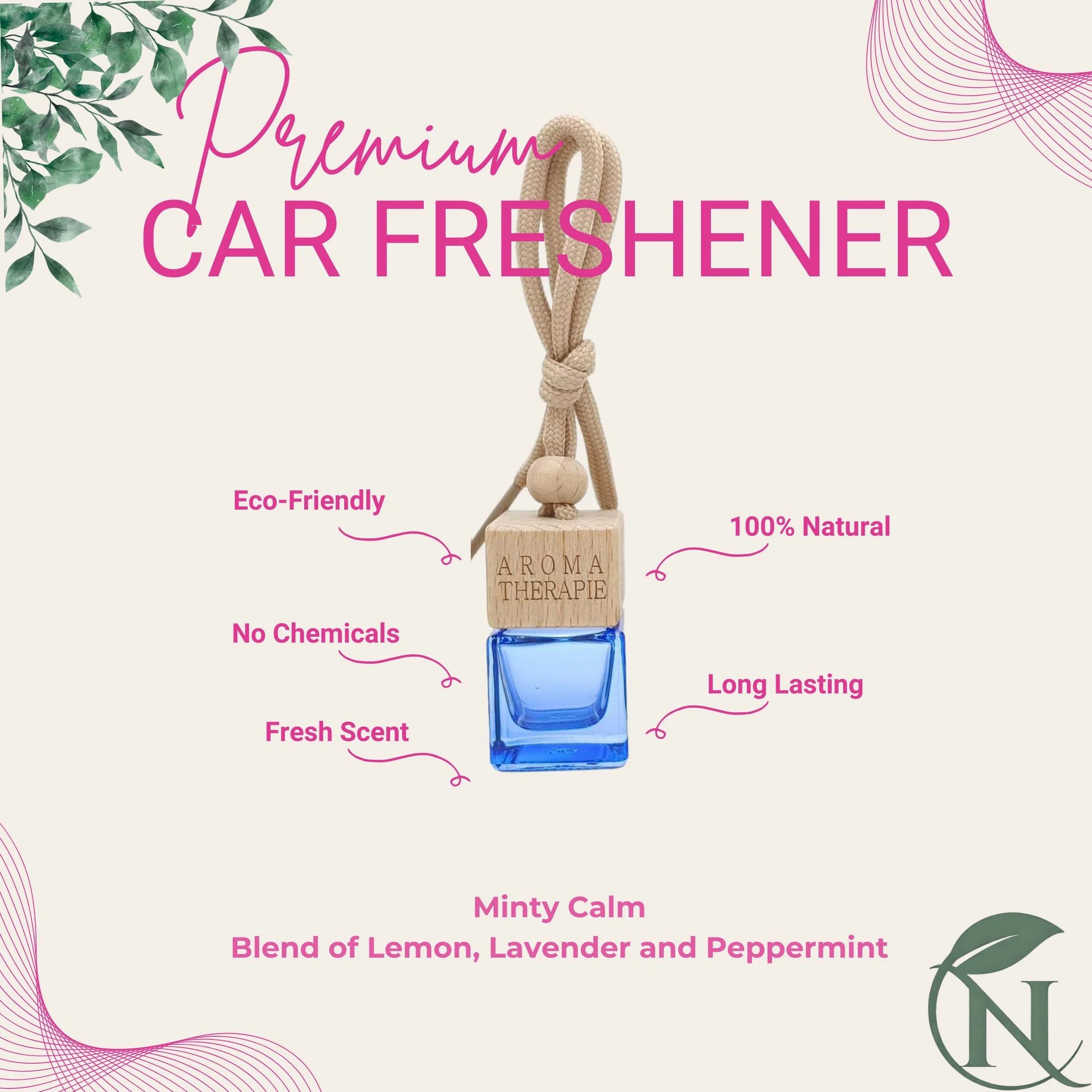 Naturalief Car Freshener â Pure Essential Oil Blend with Wooden Hanging Diffuser Pod
