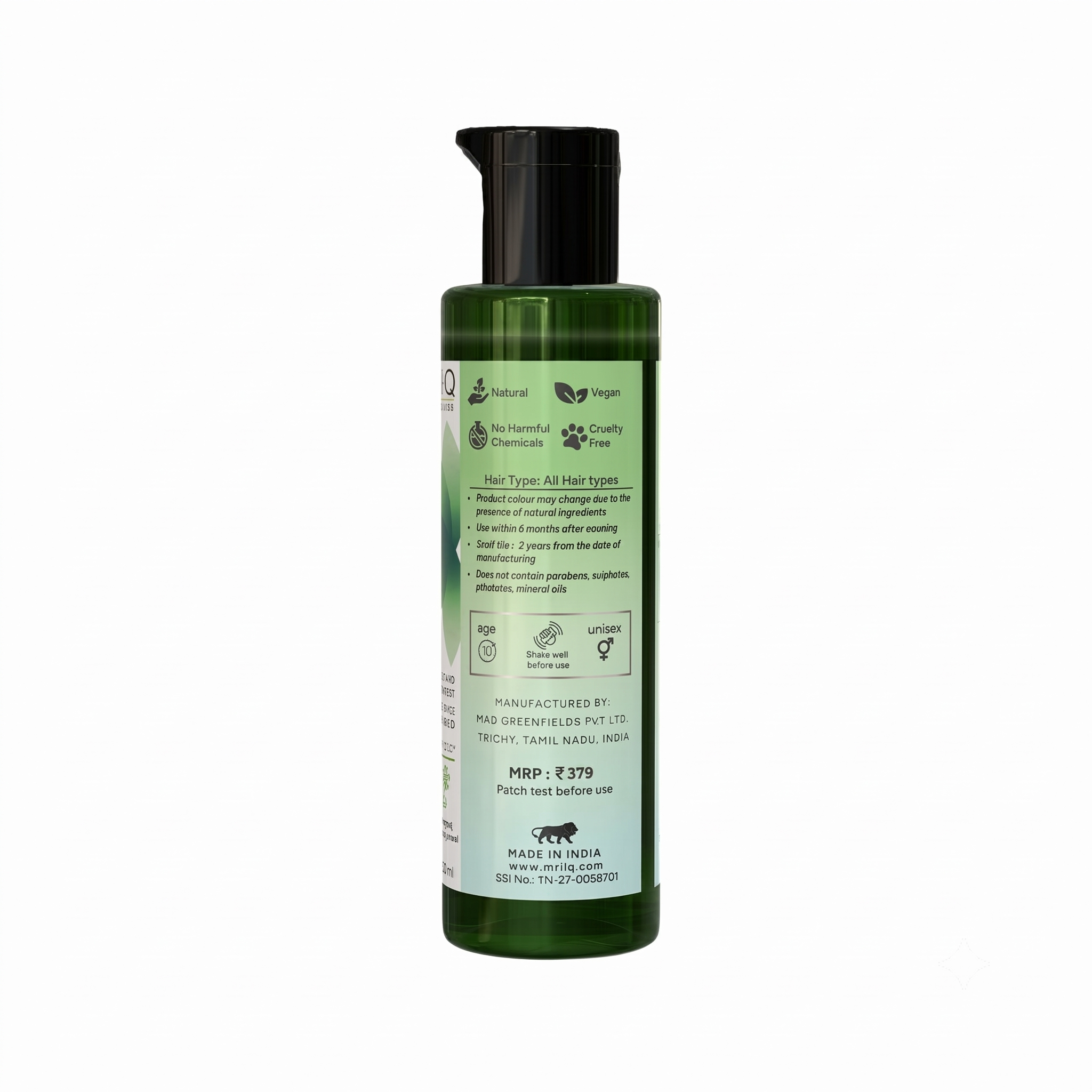 MrilQ In Harmony | Conditioning Shampoo | Hairfall Rescue | Hair Nourishment | Sulphate, Paraben & SLS Free