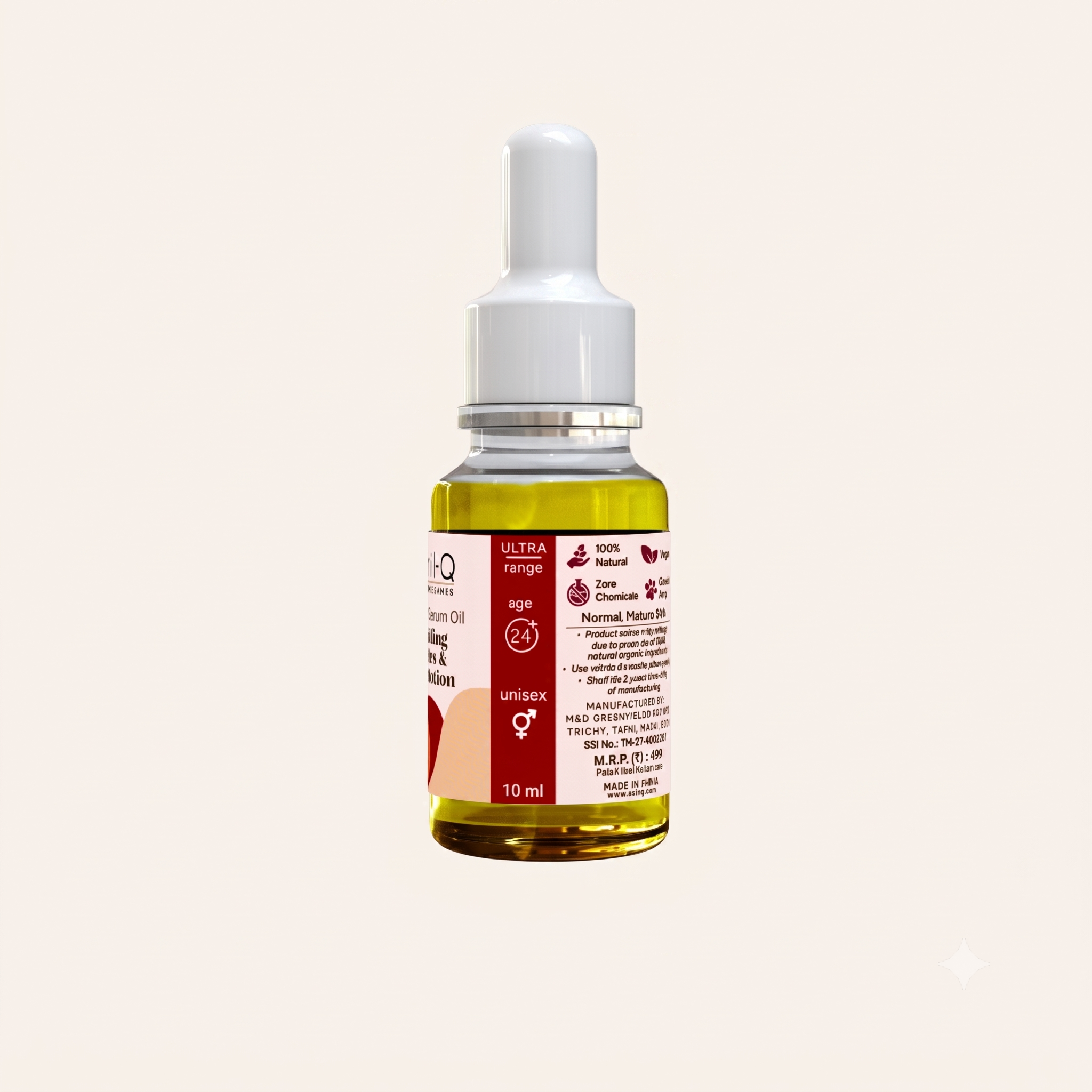 MrilQ Ultra Hydra Serum Oil | Anti-Ageing | Age spots and Hyperpigmentation | Daily Use| Mature, Combination & Dry Skin