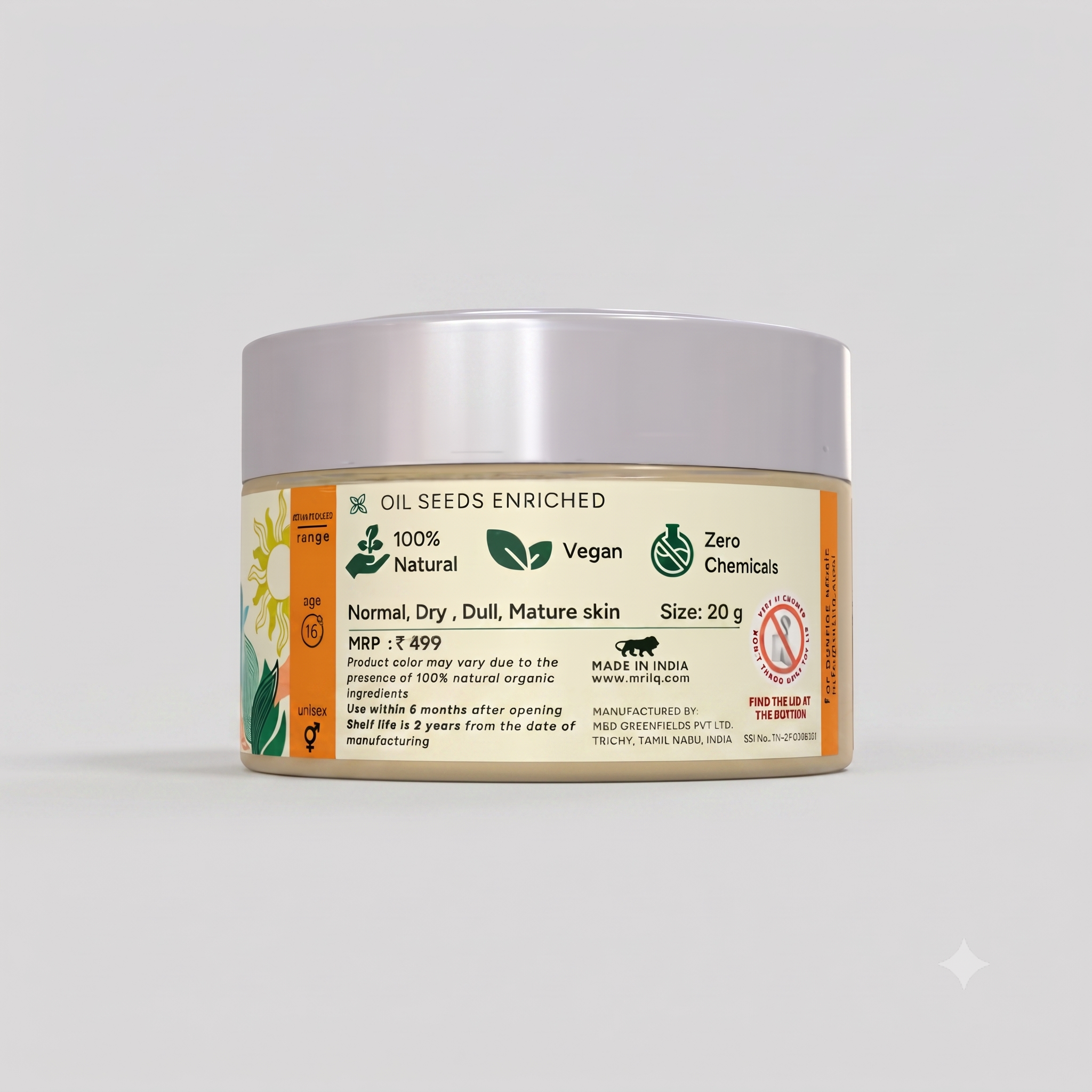 MrilQ Ultra Brite Face Wash | Brightening Vitamin C enriched | Daily Use | Normal , Mature, Dry, Combination Skin