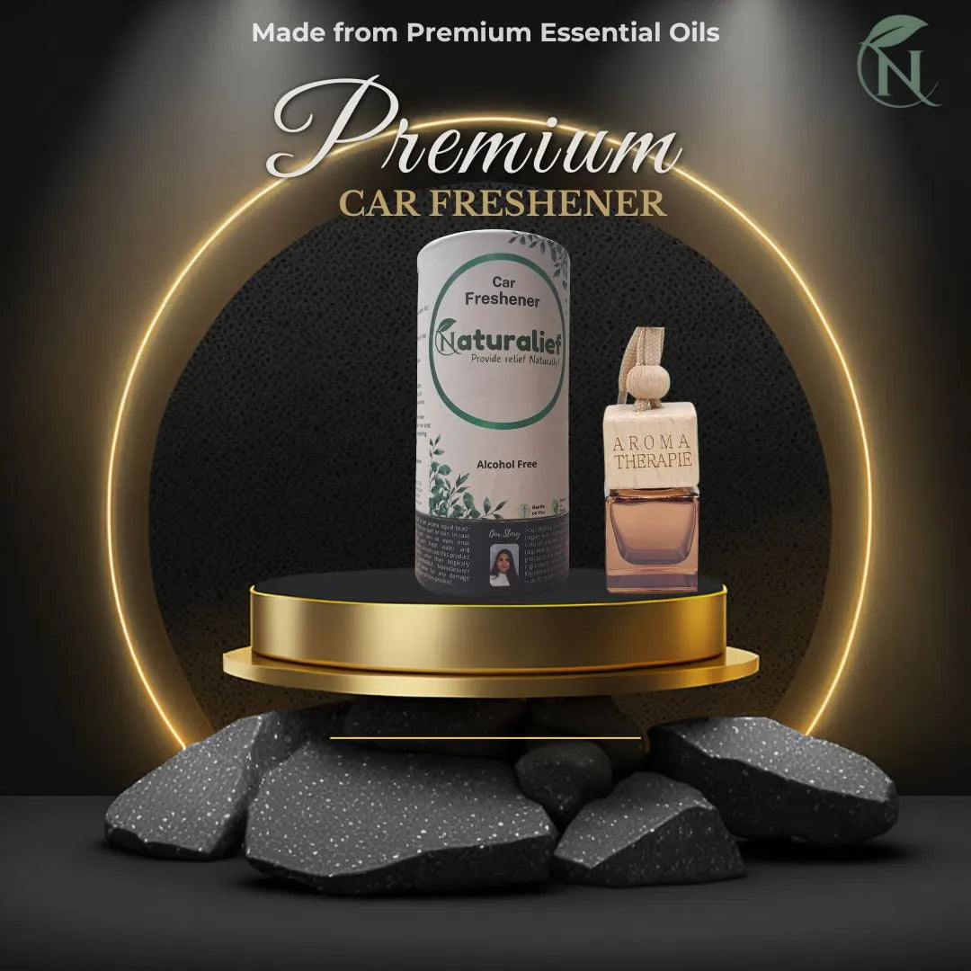 Naturalief Car Freshener â Pure Essential Oil Blend with Wooden Hanging Diffuser Pod