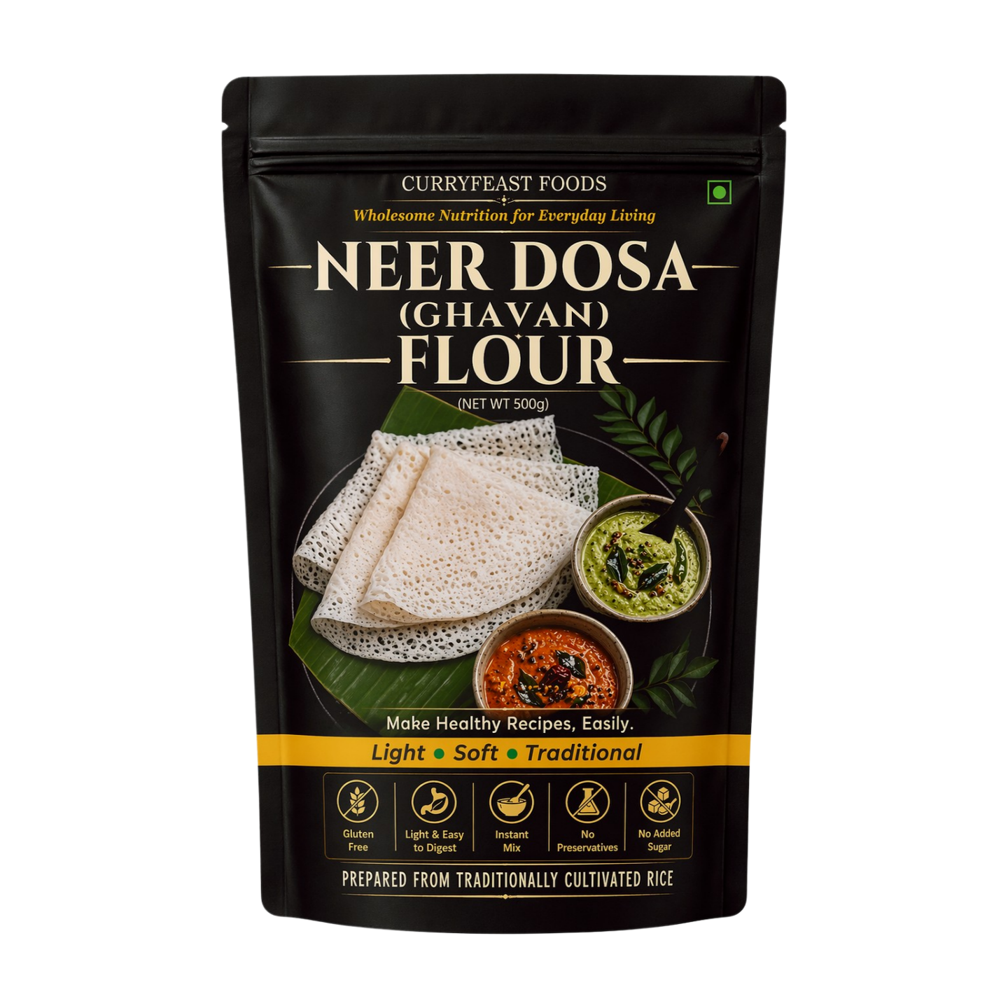 CURRYFAEST Neer Dosa / Ghavan Flour / Instant Mix / 500g