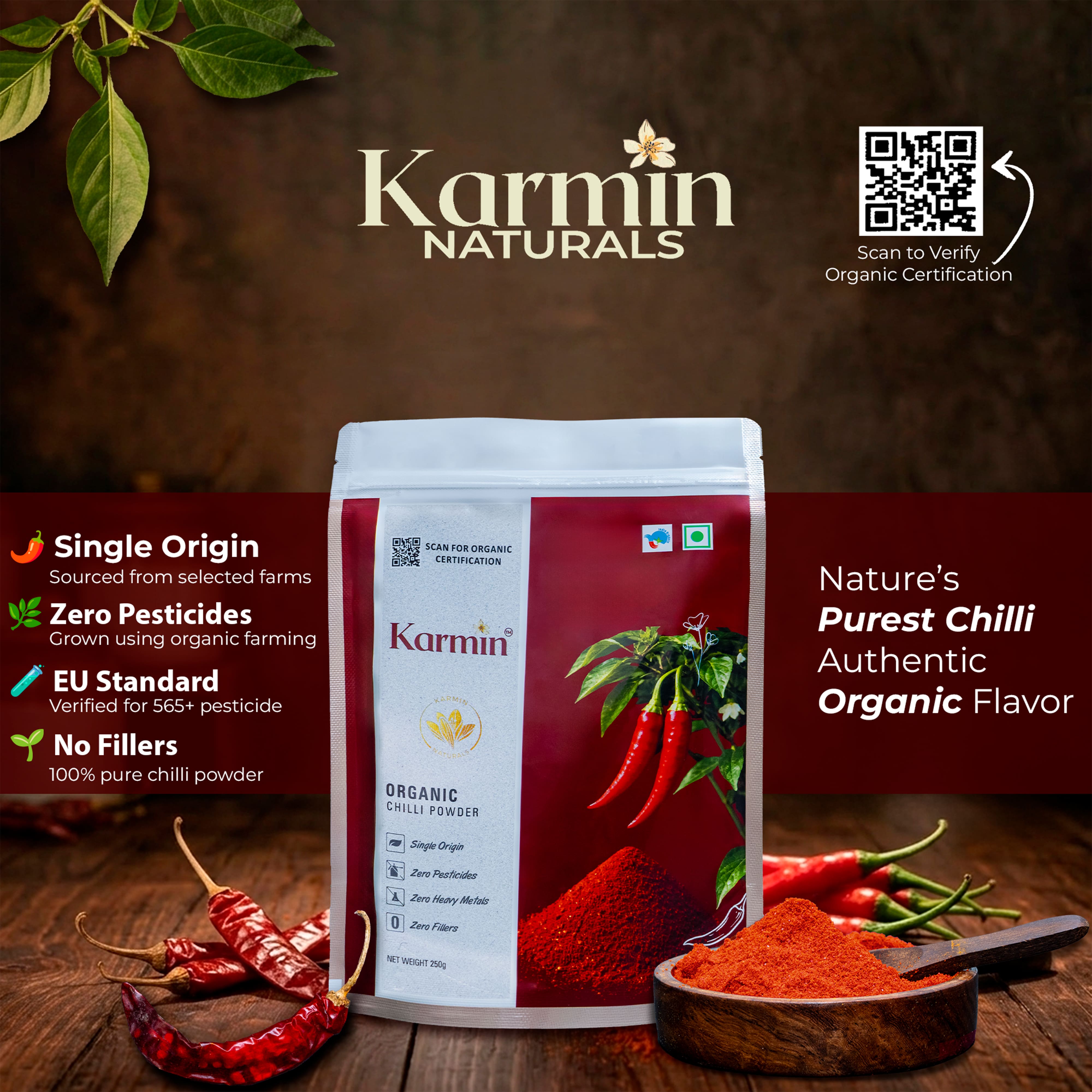 Karmin Organic Red Chilli Powder