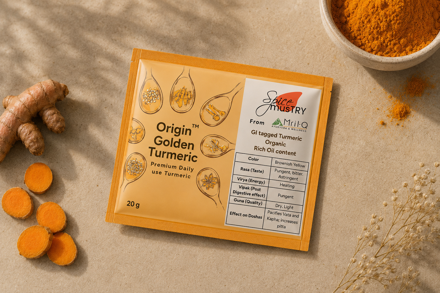 Origin Turmeric - Organic Turmeric Powder for Immune Support