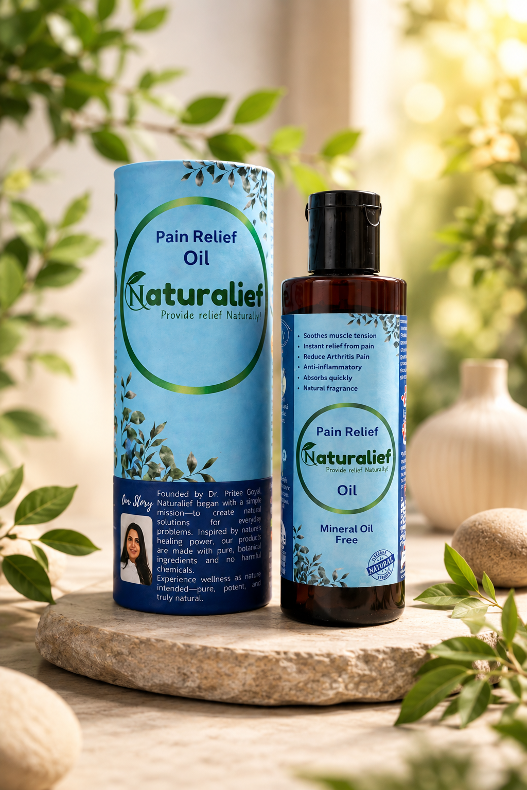 Naturalief Pain Relief Oil – Natural Ingredient-Based Soothing Oil for Comfort & Easy Movement