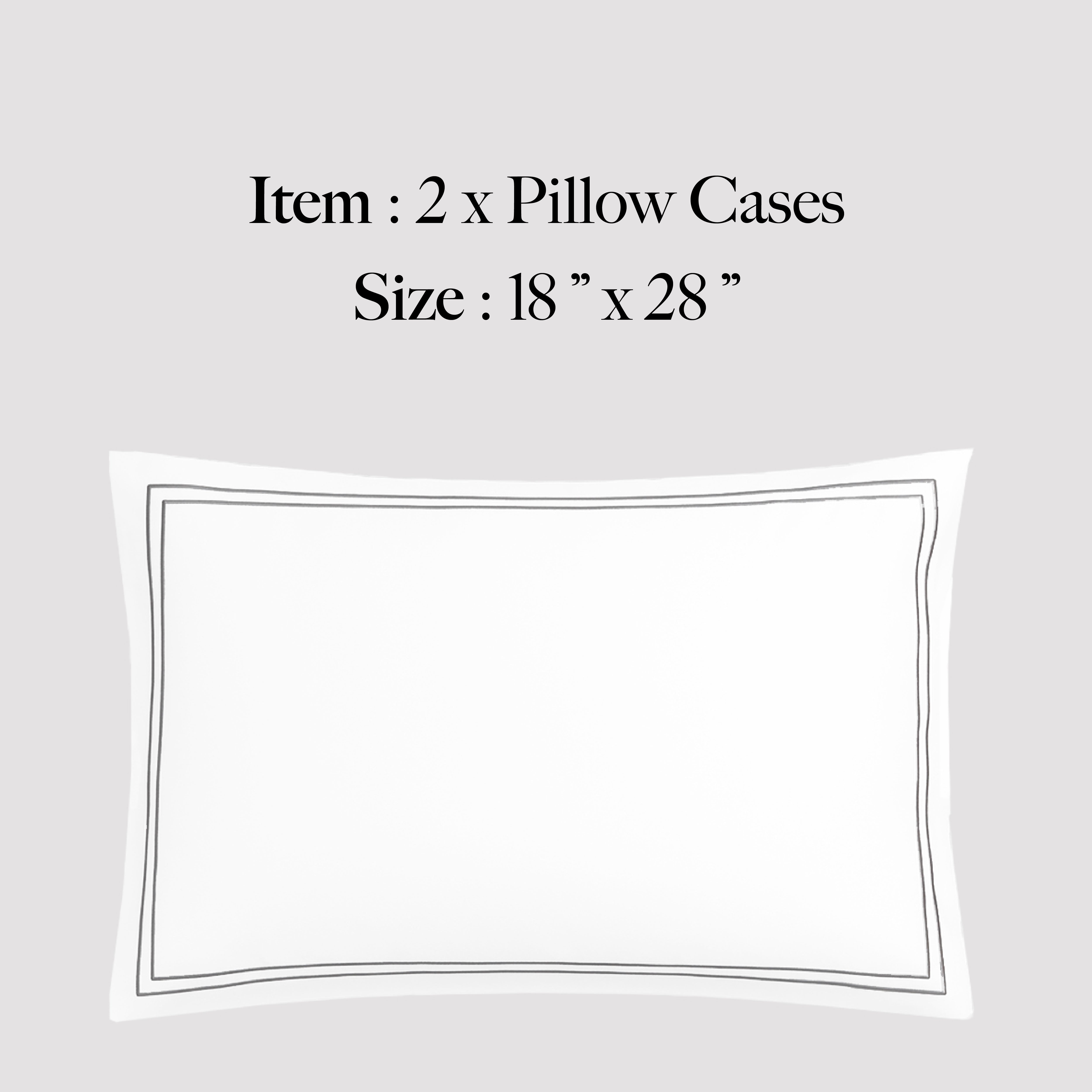 700 TC,Signature Embroidery,100% Cotton,Bedsheet Set & Duvet Cover