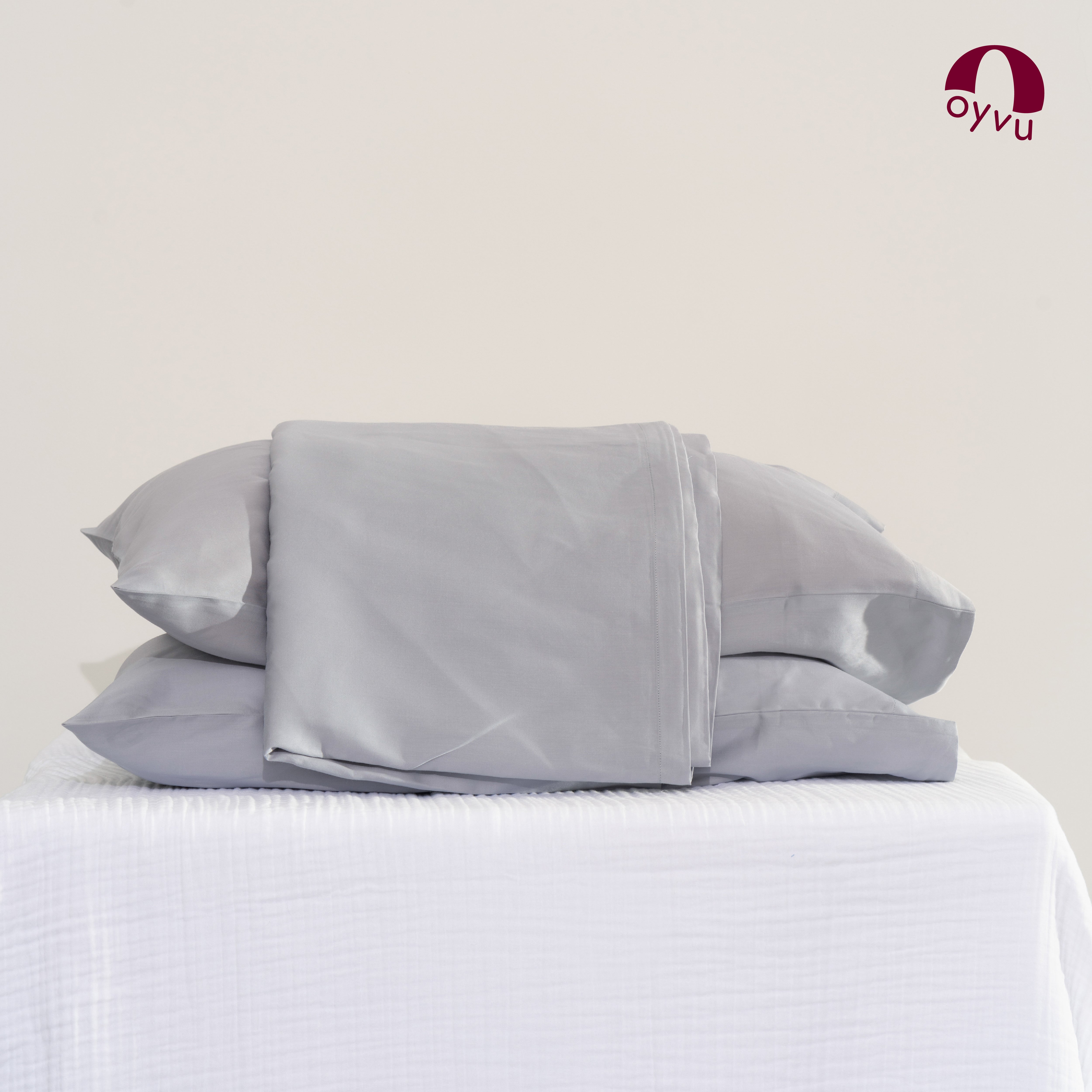 Silver Sconce, Vegan Silk Duvet Cover