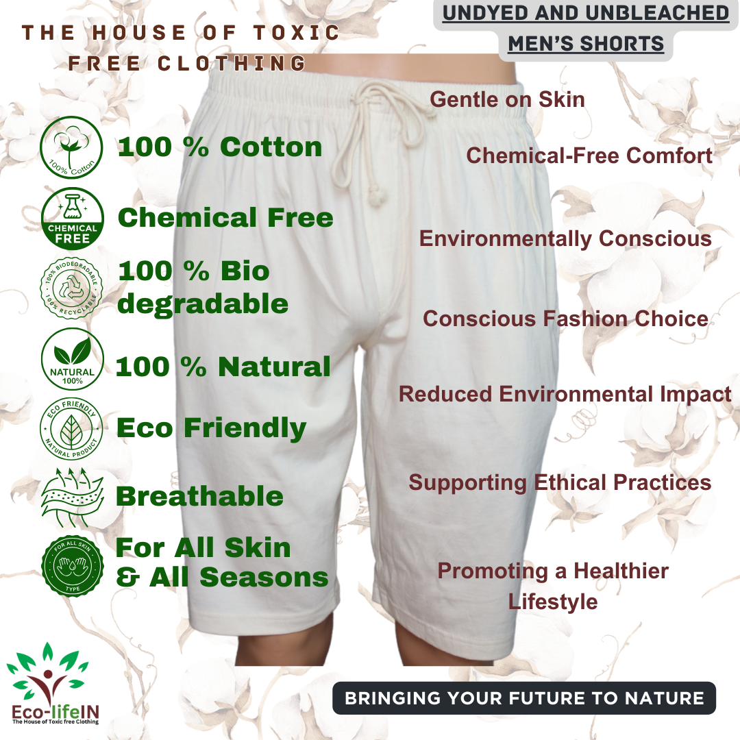 Eco-Life Men's Organic Toxic free Shorts