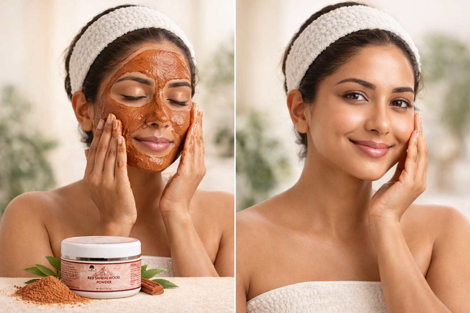 Chemmala Red Sandalwood Powder (Rakta Chandan) – Natural Face Pack for Skin Brightening & Acne Care