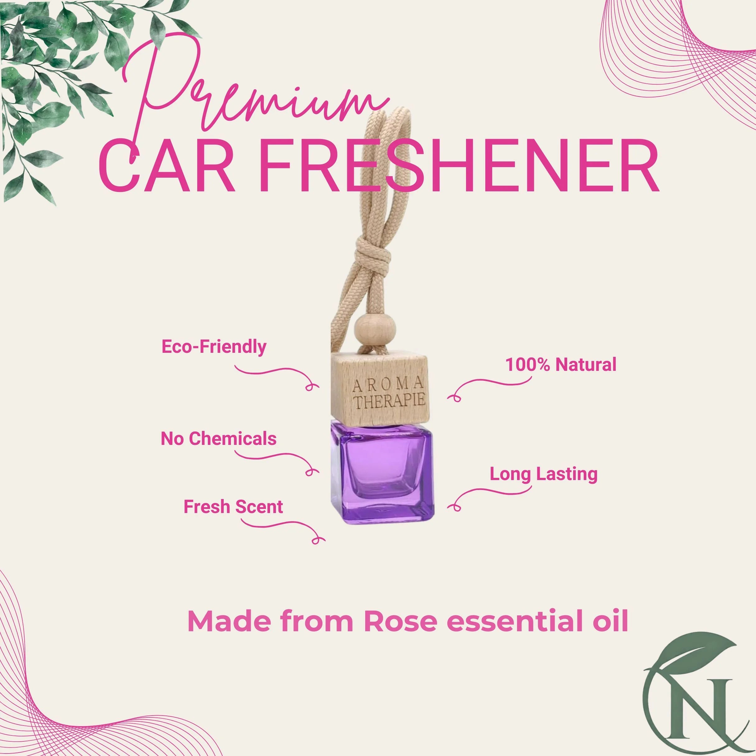 Naturalief Car Freshener â Pure Essential Oil Blend with Wooden Hanging Diffuser Pod