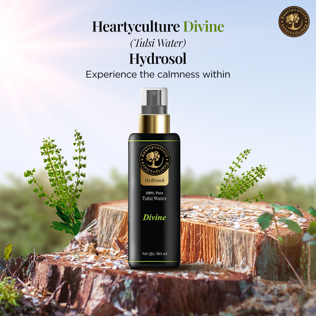 Heartyculture Divine (Tulsi Water) Hydrosol - 60 ml