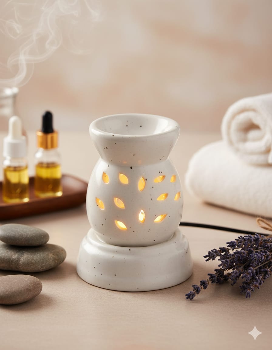 Naturalief Electric Ceramic Aroma Diffuser β Premium Essential Oil Diffuser for Home & Office
