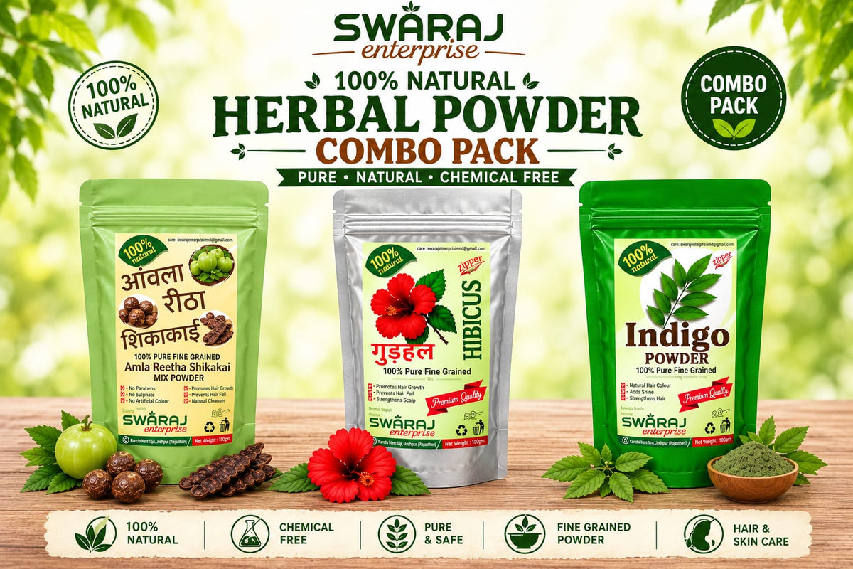 SwarajKart Hair Care Combo Pack Of 3 (400gm)