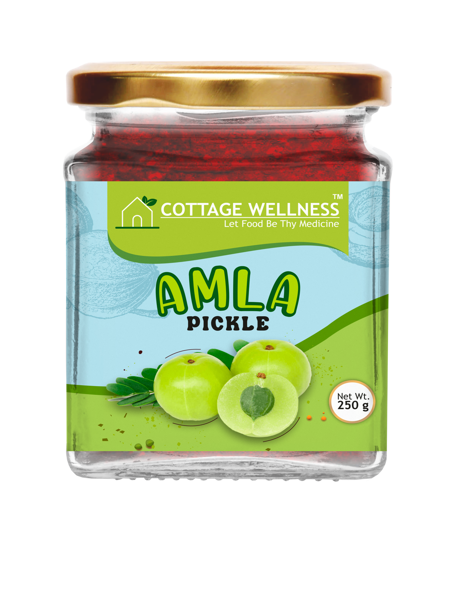 Cottage Wellness Home Made Amla Pickle 250 gm - hfnl!fe
