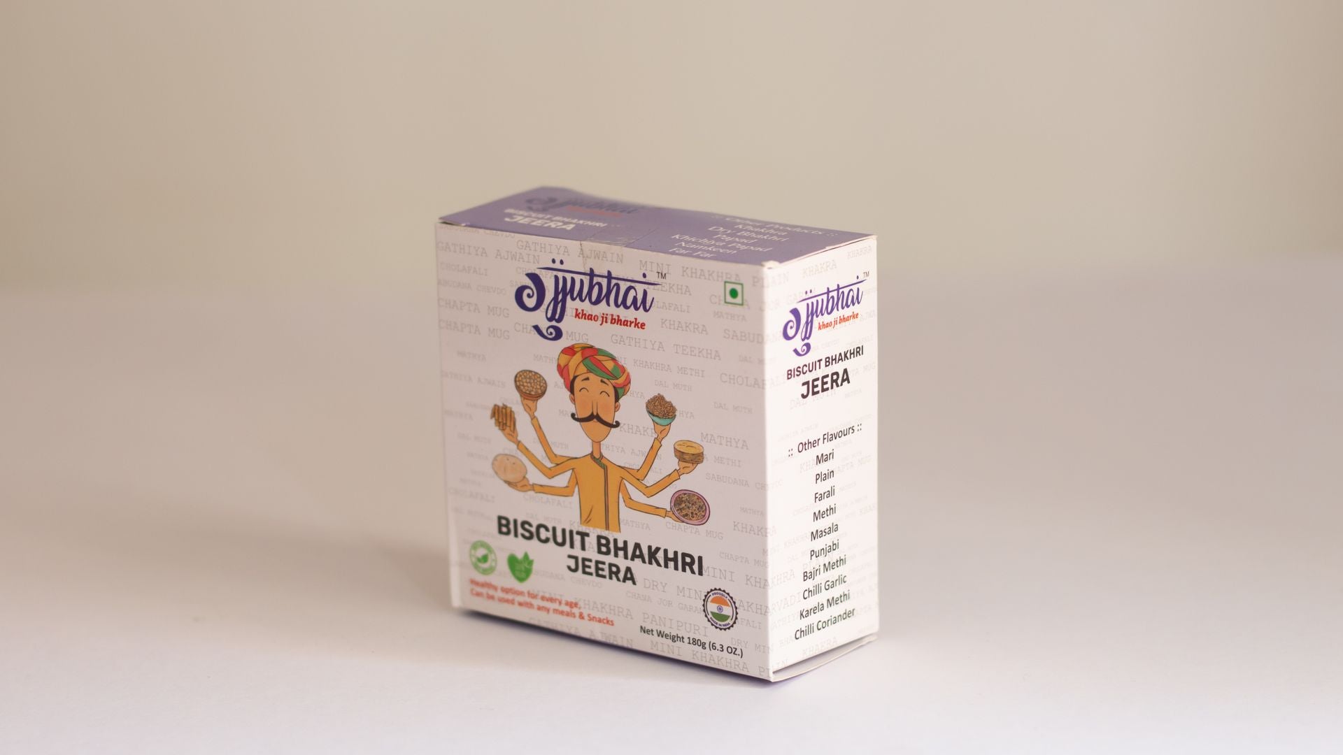BISCUIT BHAKHRI JEERA COMBO(PACK OF 2)(180GX2) - hfnl!fe